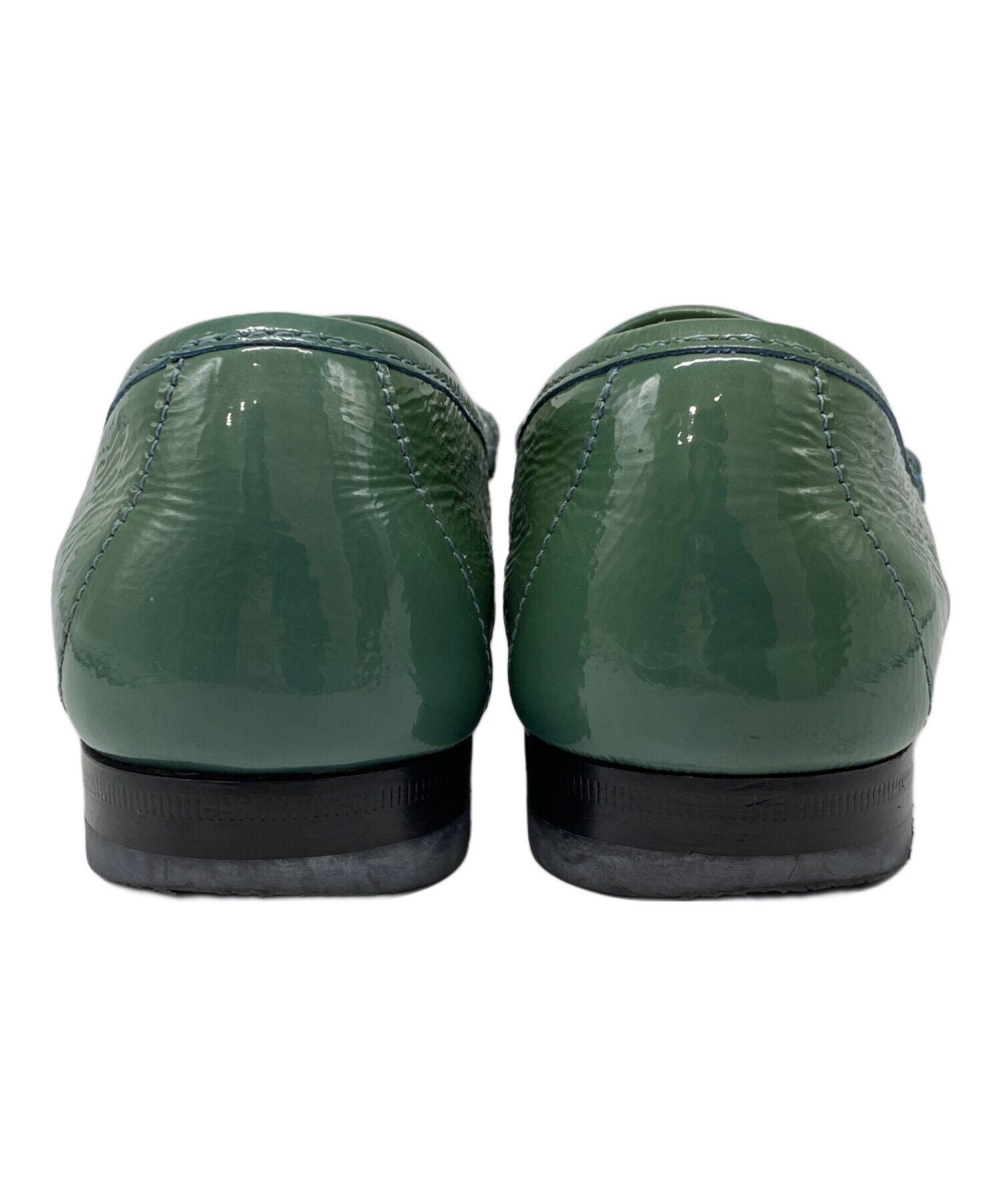 中古・古着通販】GUCCI (グッチ) エナメルホースビットシューズ