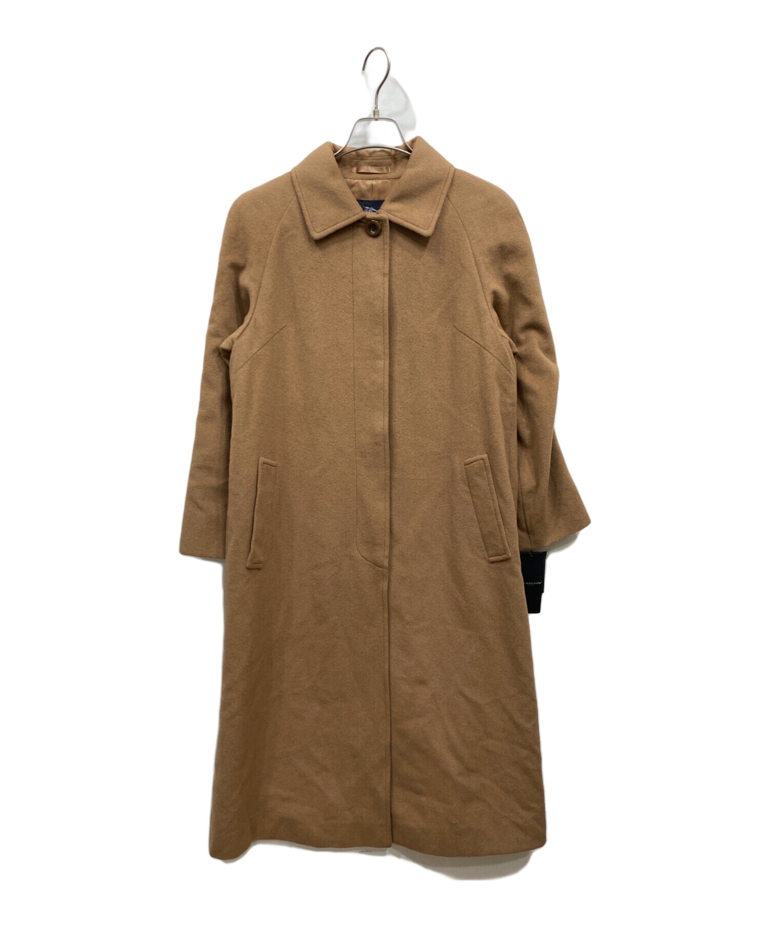 バーバリーロンドン ステンカラーコート アンゴラ ウール 36 S ベージュ 中古・古着通販】BURBERRY LONDON (バーバリーロンドン) ウール