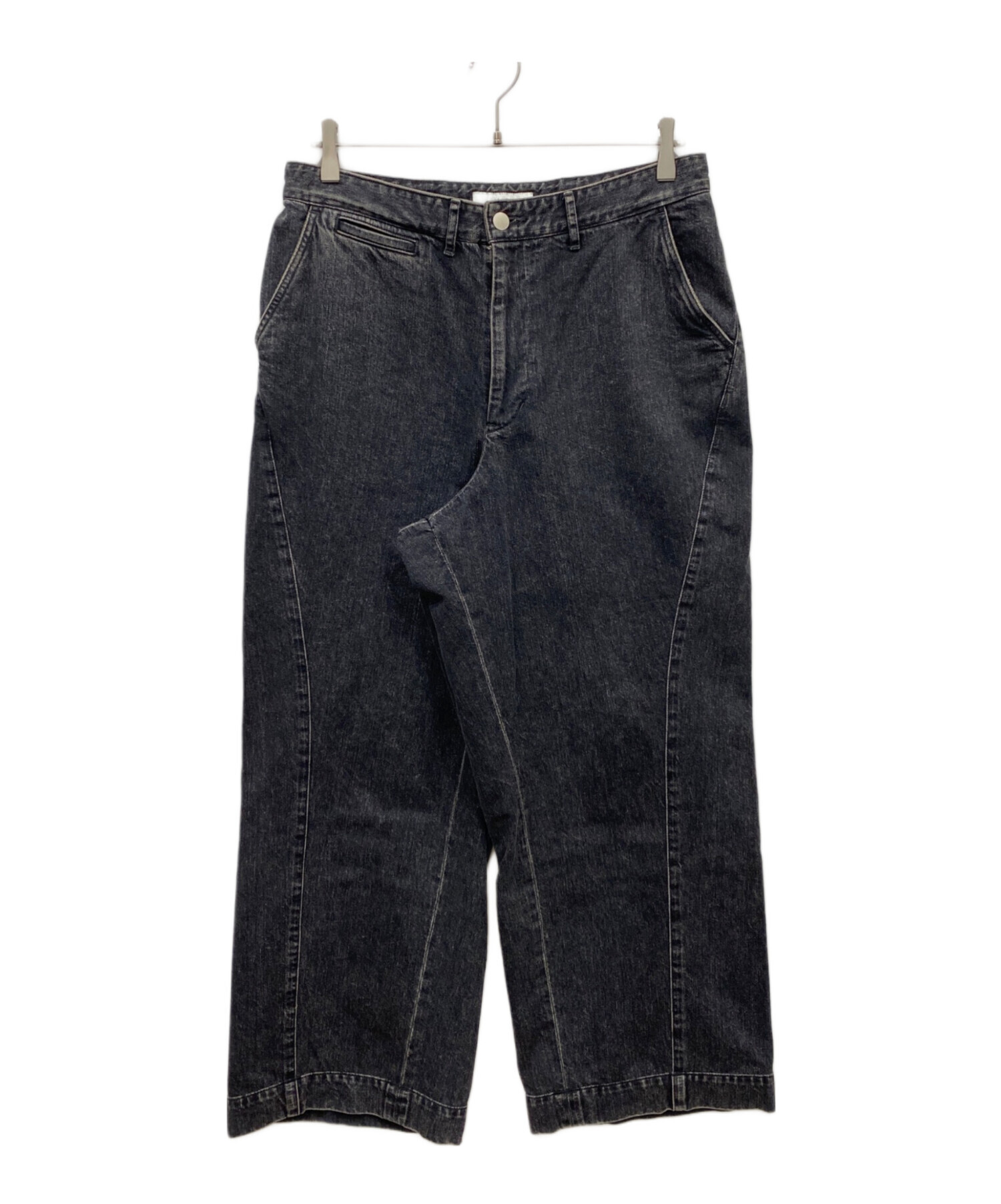 中古・古着通販】jieda (ジエダ) DRAPING DENIMPANTS ブラック サイズ