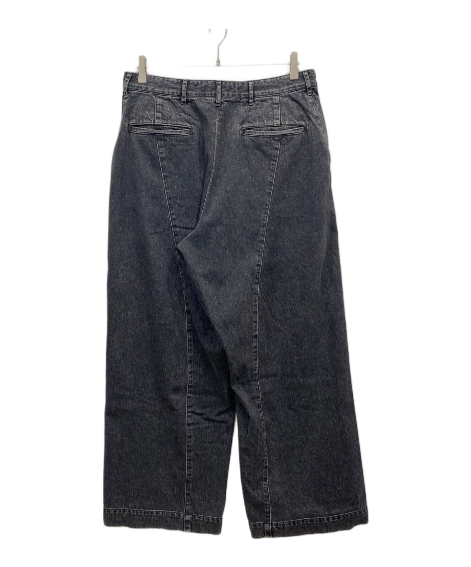 中古・古着通販】jieda (ジエダ) DRAPING DENIMPANTS ブラック サイズ 