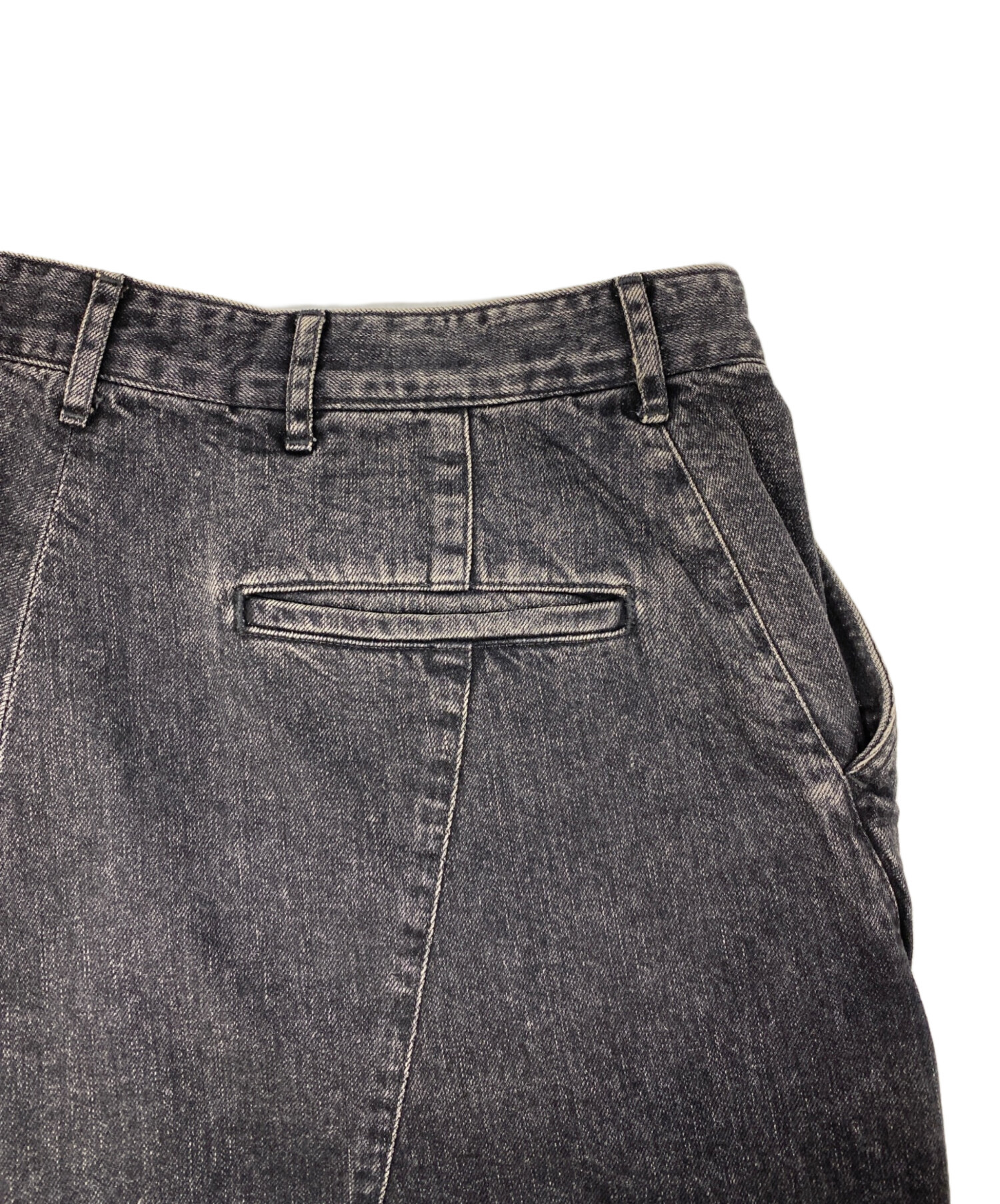中古・古着通販】jieda (ジエダ) DRAPING DENIMPANTS ブラック サイズ 