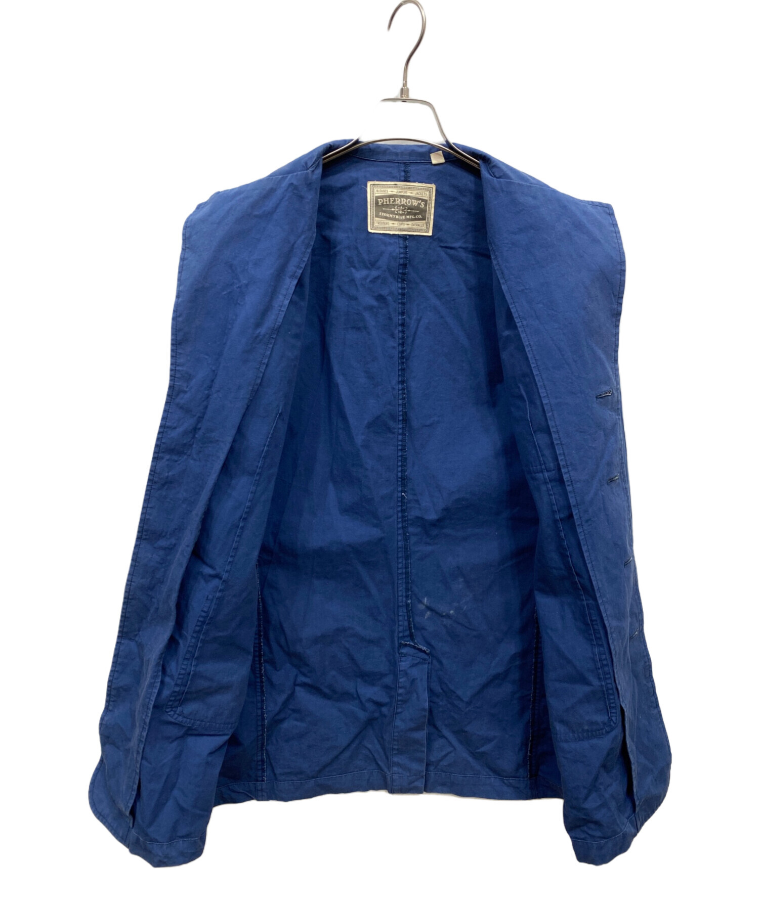 中古・古着通販】Pherrow's (フェローズ) カバーオール ブルー サイズ