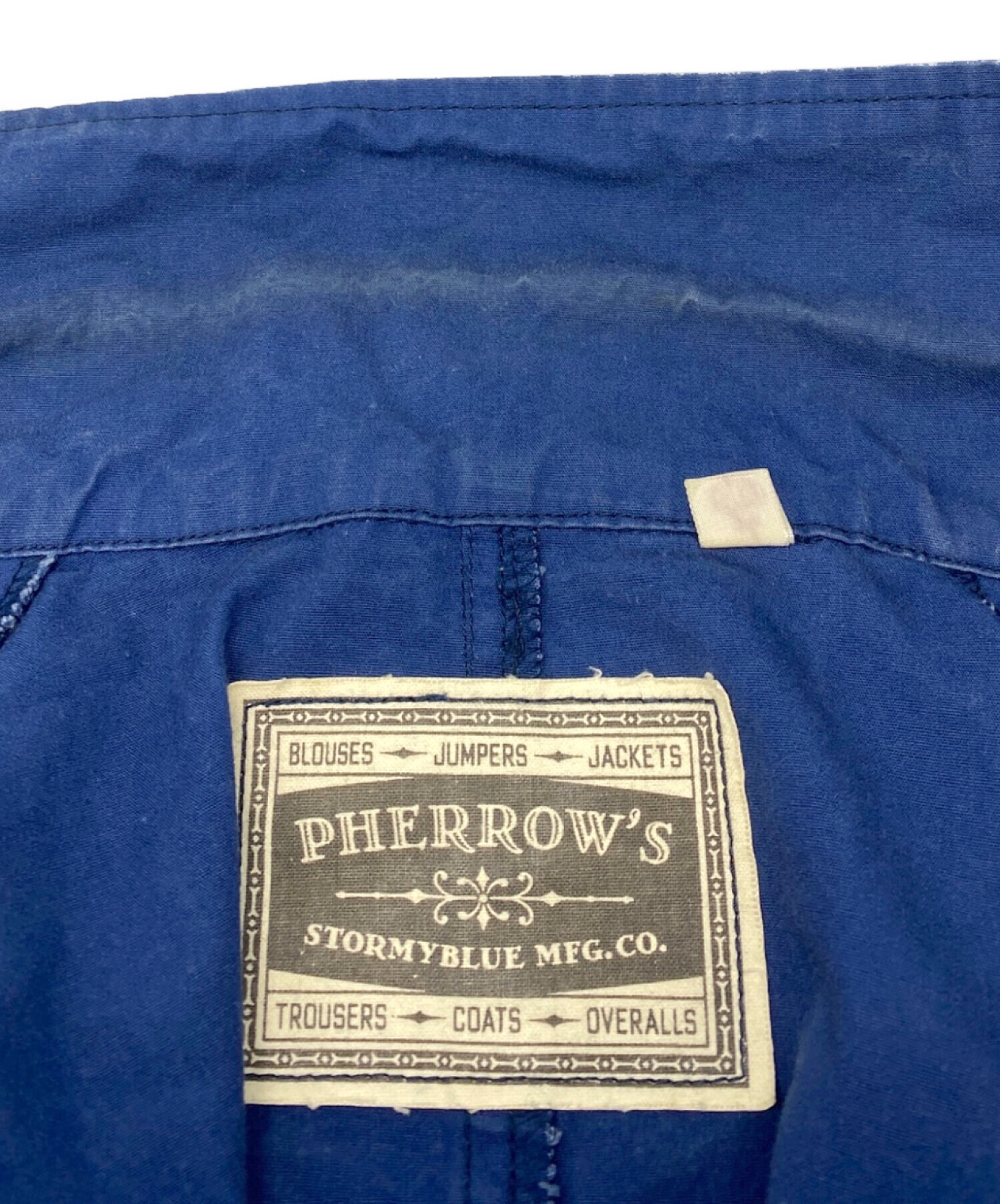 中古・古着通販】Pherrow's (フェローズ) カバーオール ブルー サイズ