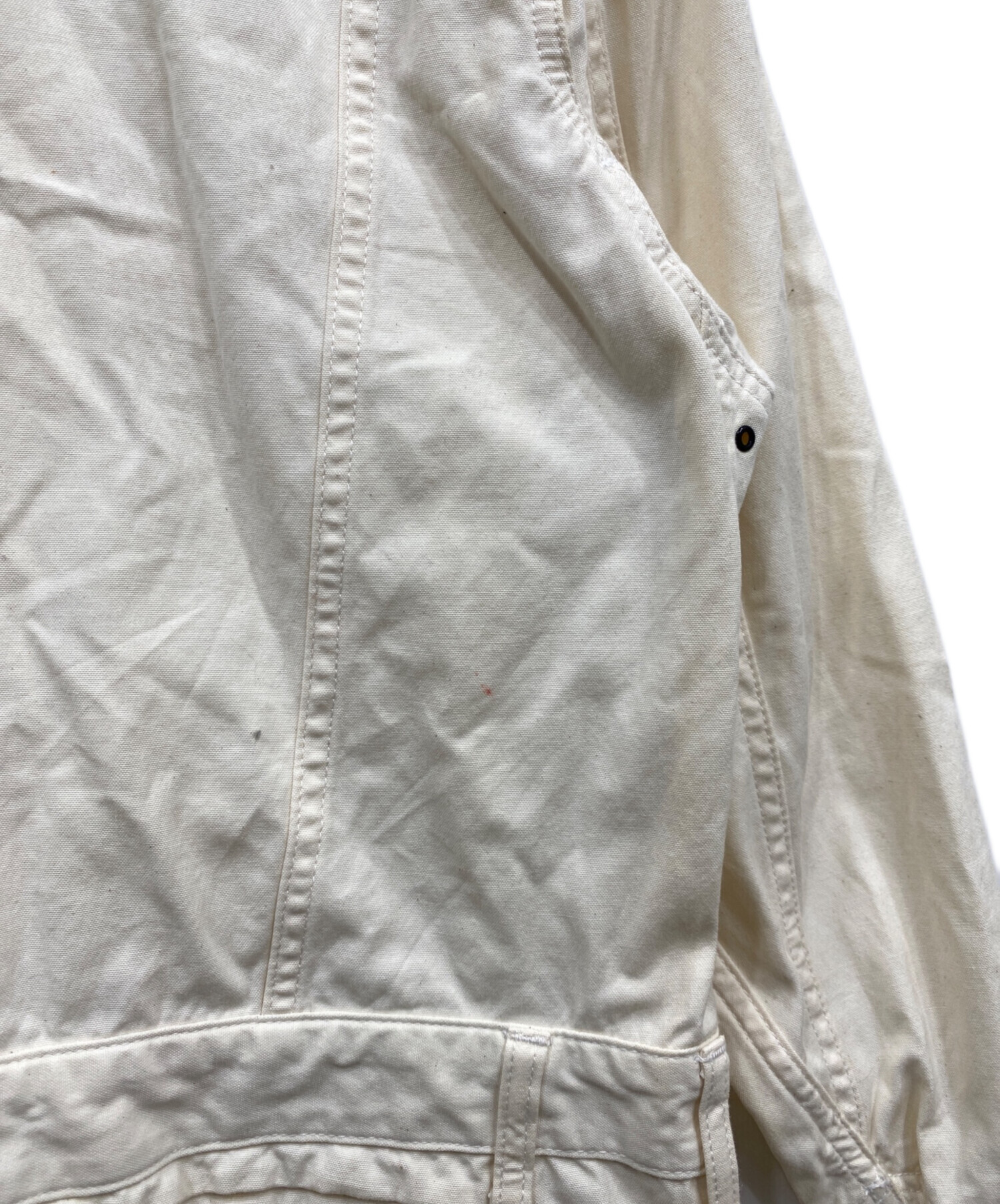 中古・古着通販】LEE (リー) オールインワン ホワイト サイズ:M 