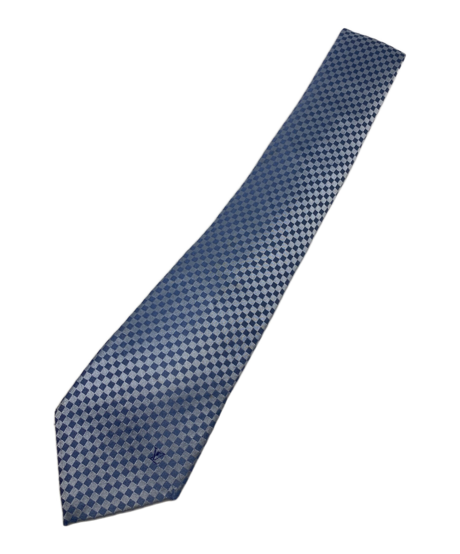 中古・古着通販】LOUIS VUITTON (ルイ ヴィトン) 総柄ネクタイ ブルー