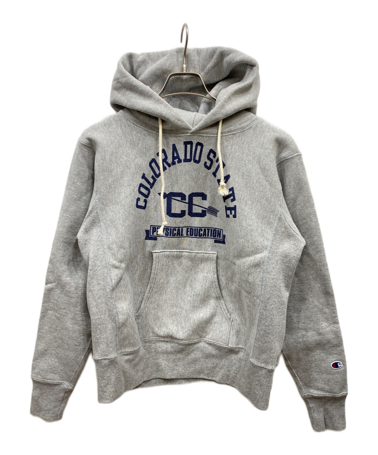 P*E様 Champion Reverse Weave パーカー Mグレー カレ 中古・古着通販】Champion REVERSE WEAVE (チャンピオン リバース