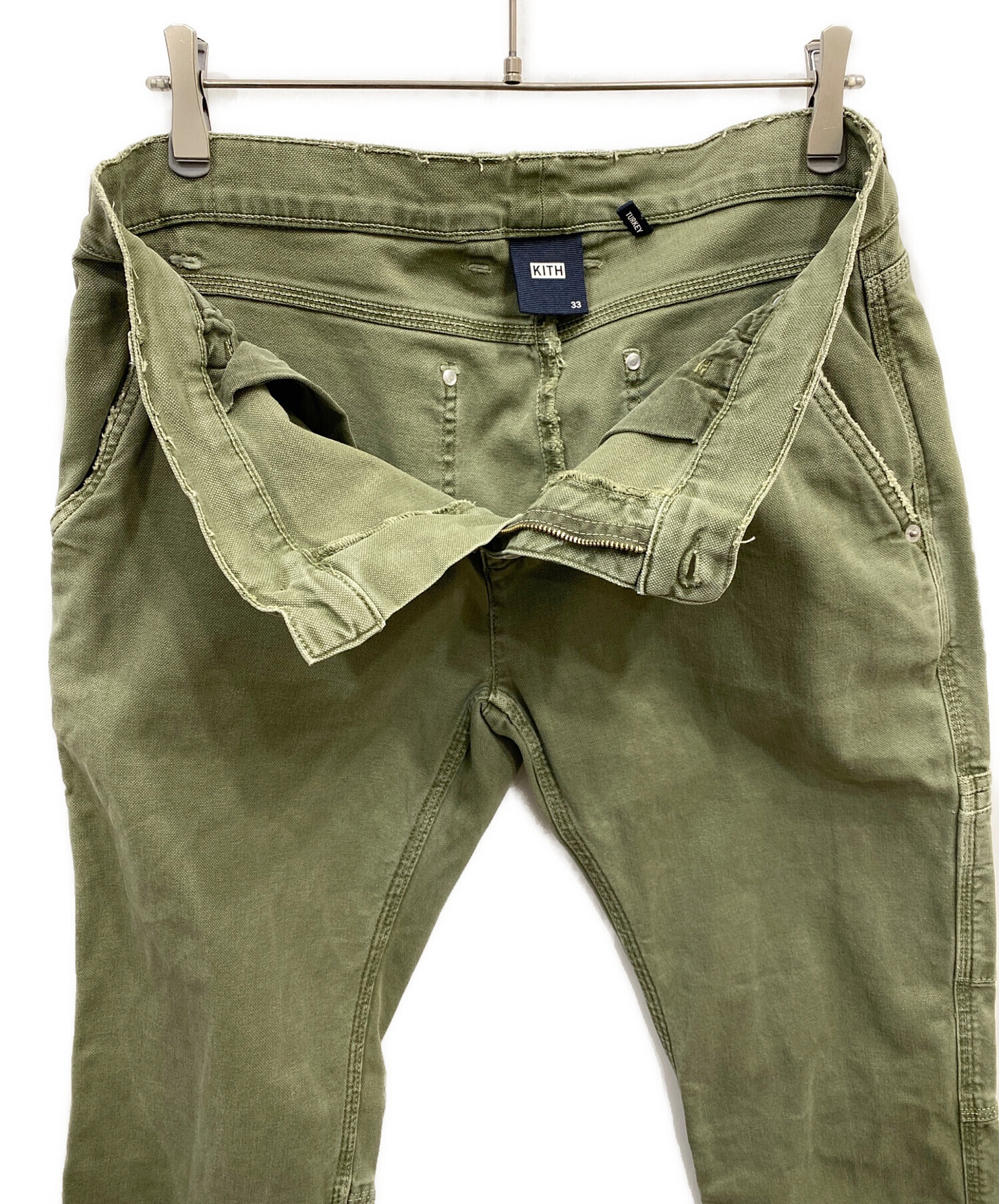 中古・古着通販】KITH (キス) ペインターパンツ カーキ サイズ:W33