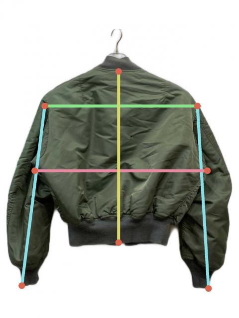 中古・古着通販】Schott (ショット) MA-1ジャケット グリーン サイズ