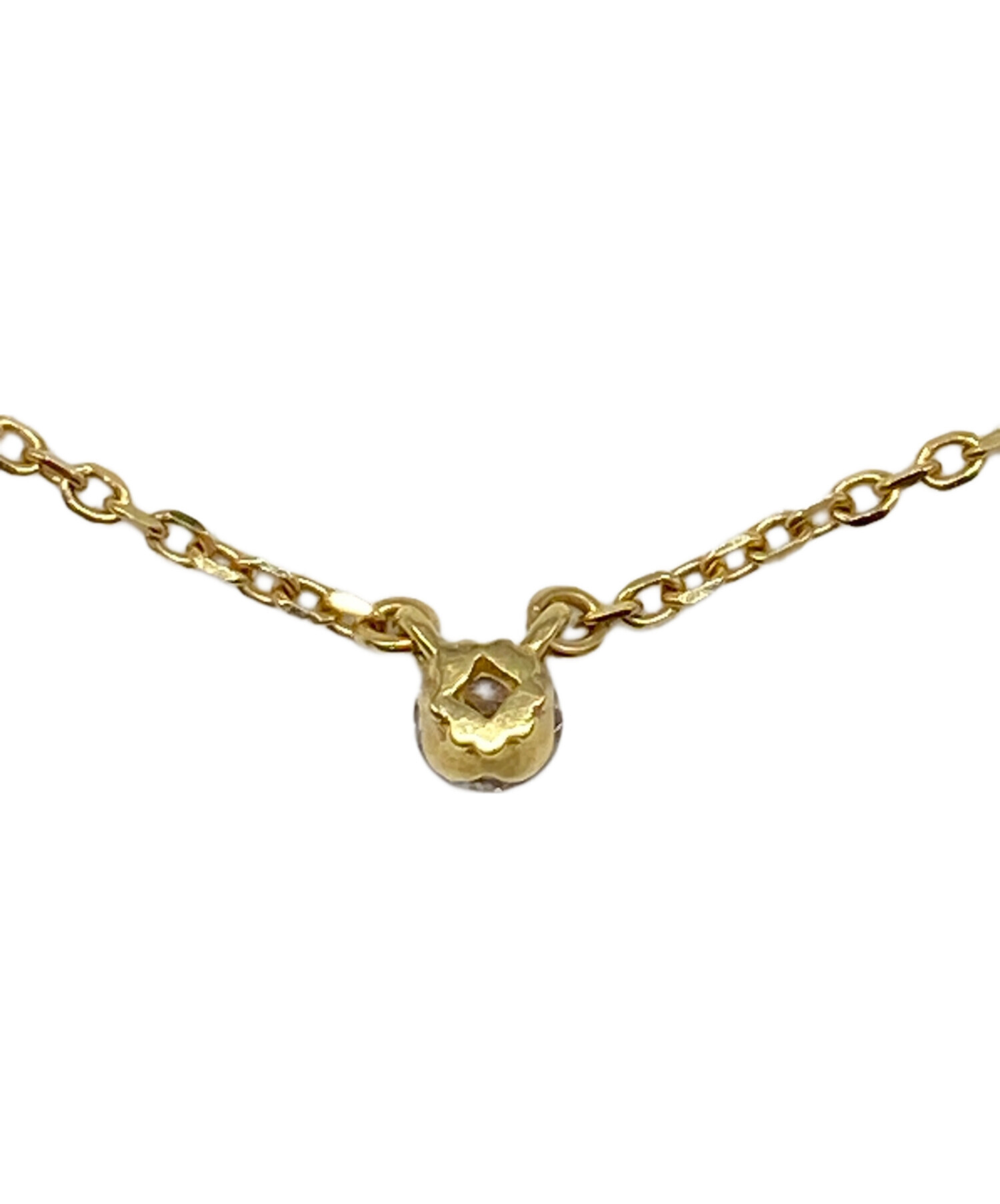 agete ゴールド　ダイヤモンドネックレス　【新品未使用】 中古・古着通販】agete (アガット) ネックレス｜ブランド・古着通販