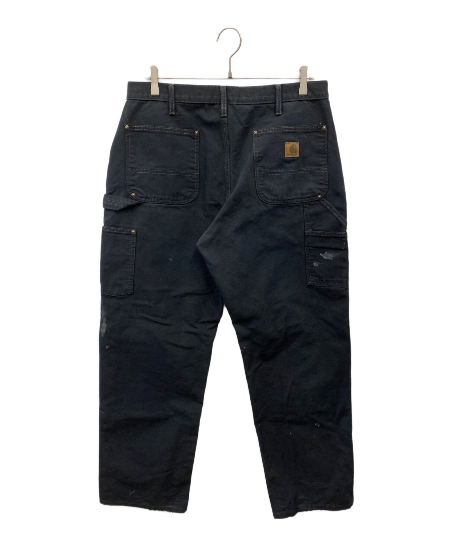 中古・古着通販】CarHartt (カーハート) ダブルニーパンツ ブラック