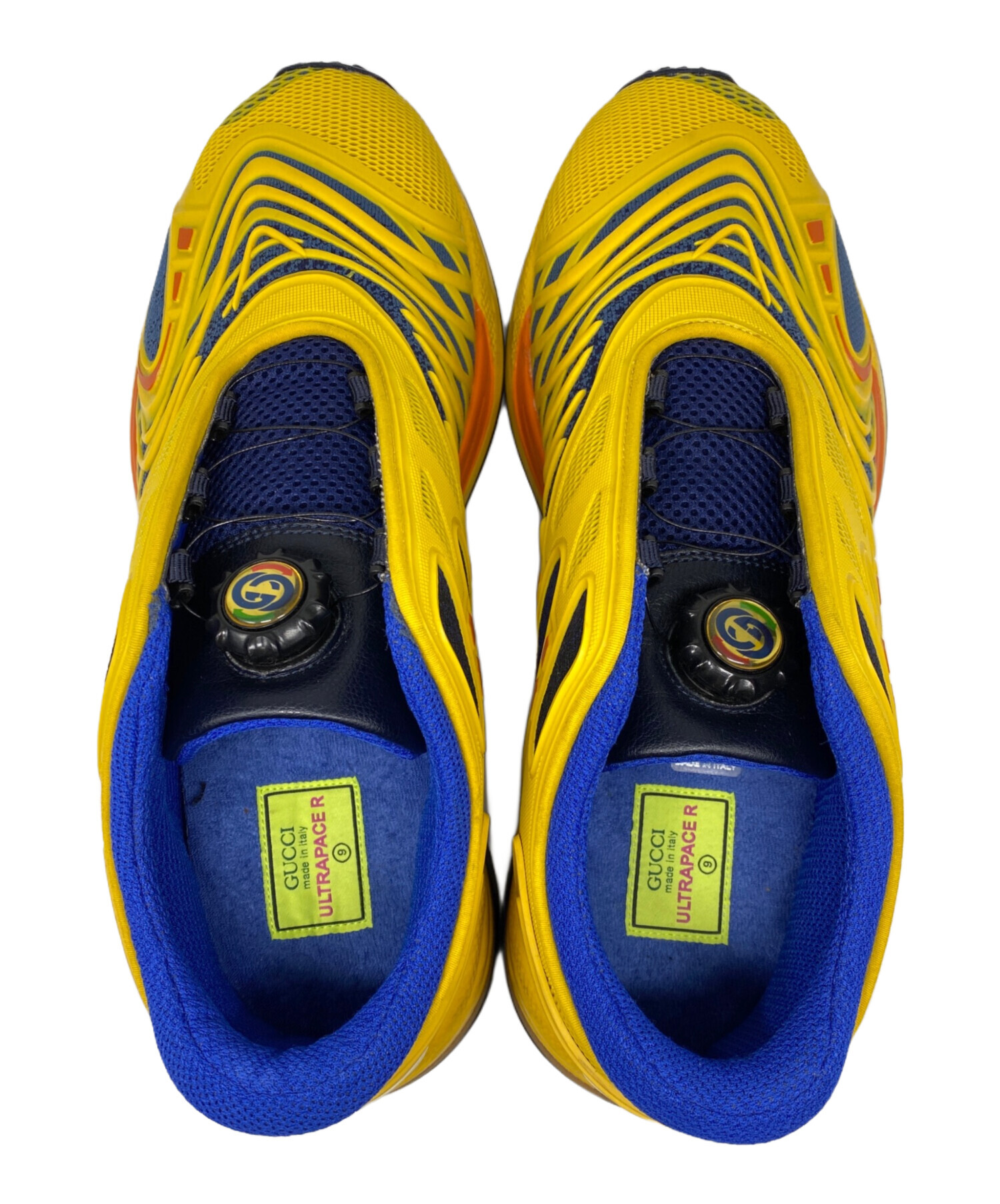 GUCCI スニーカー 青/赤/黄 中古・古着通販】GUCCI (グッチ) ULTRAPACE R スニーカー イエロー