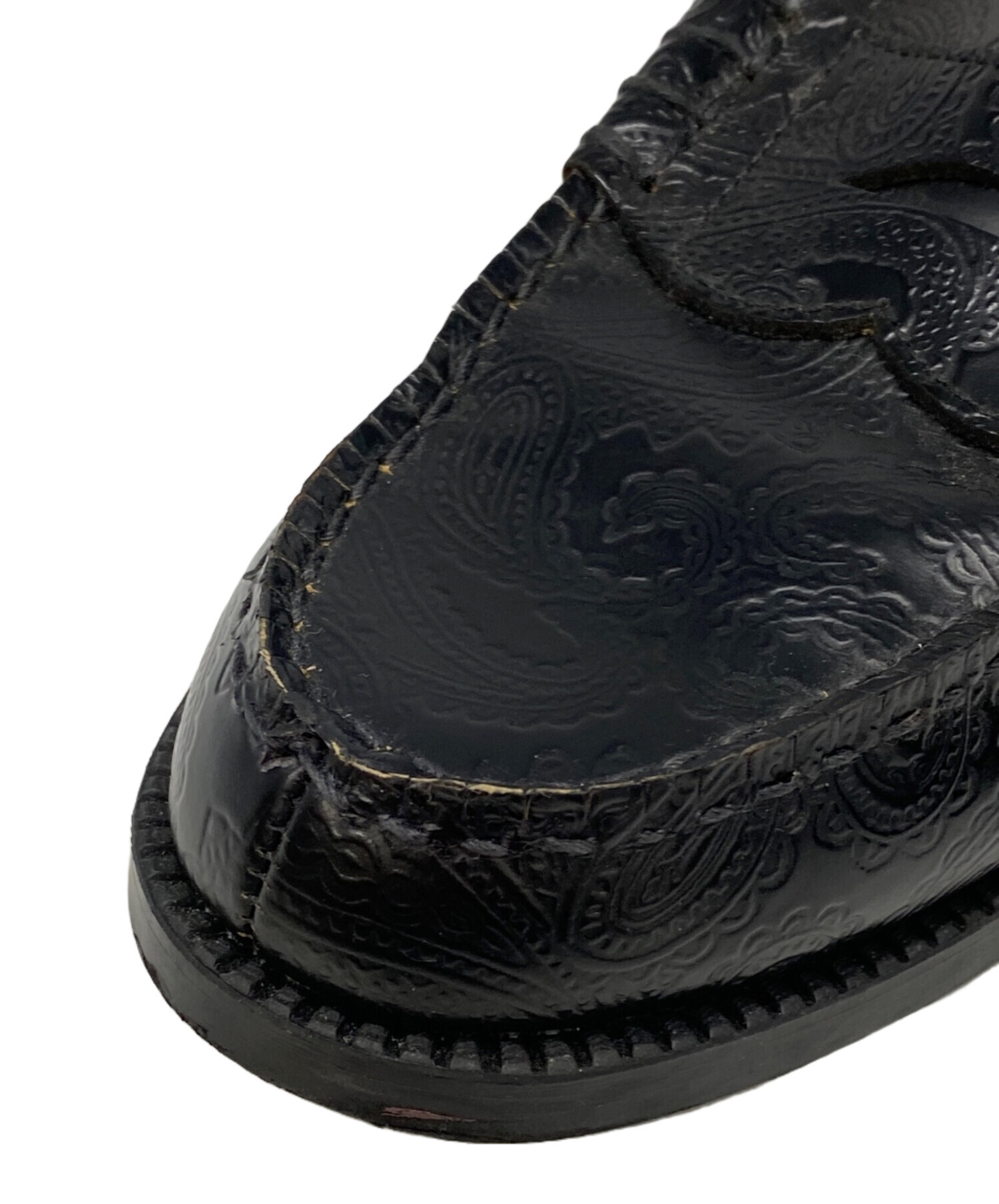 中古・古着通販】kenford (ケンフォード) エンボスローファー ブラック