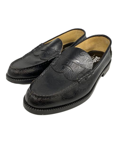 中古・古着通販】kenford (ケンフォード) エンボスローファー ブラック