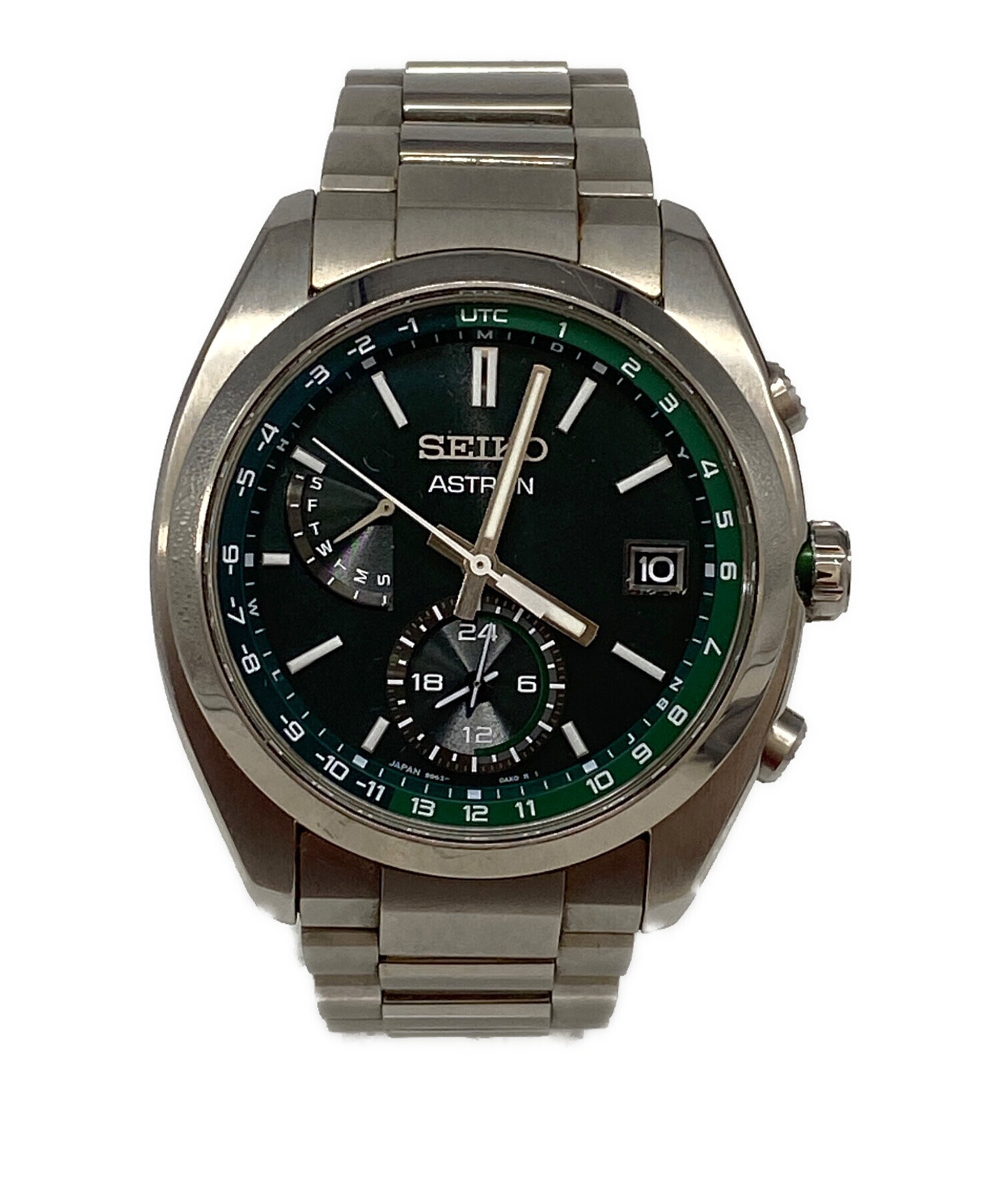 SEIKO クロノグラフ 腕時計 グリーン　かなりお得！ 中古・古着通販】SEIKO (セイコー) 腕時計 グリーン｜ブランド・古着