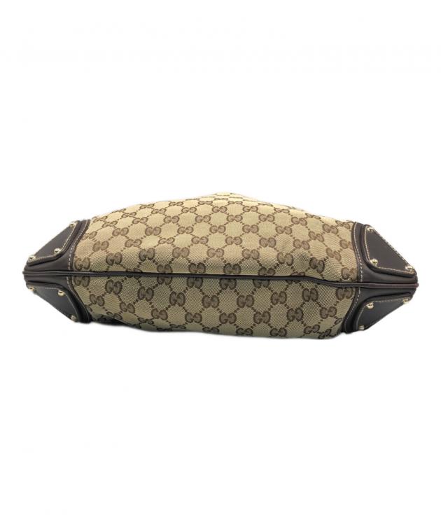 中古・古着通販】GUCCI (グッチ) インディハンドバッグ ブラウン