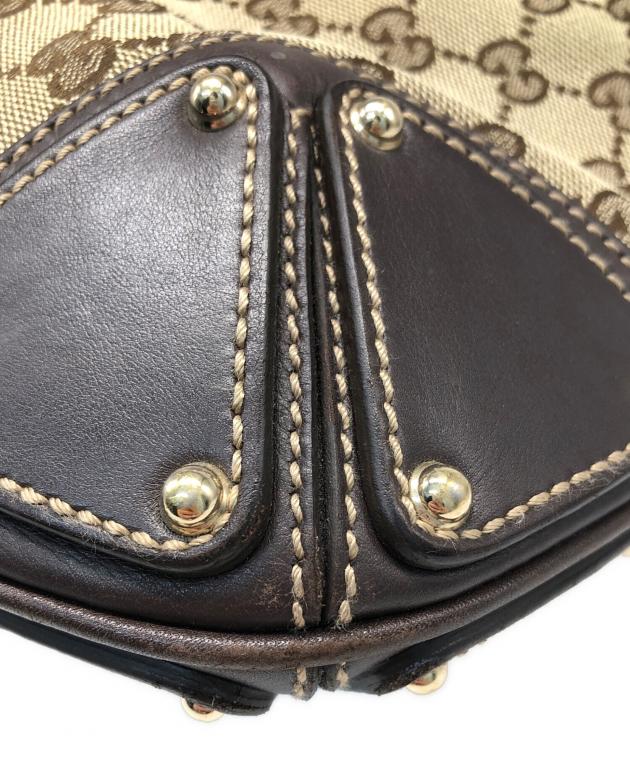 中古・古着通販】GUCCI (グッチ) インディハンドバッグ ブラウン
