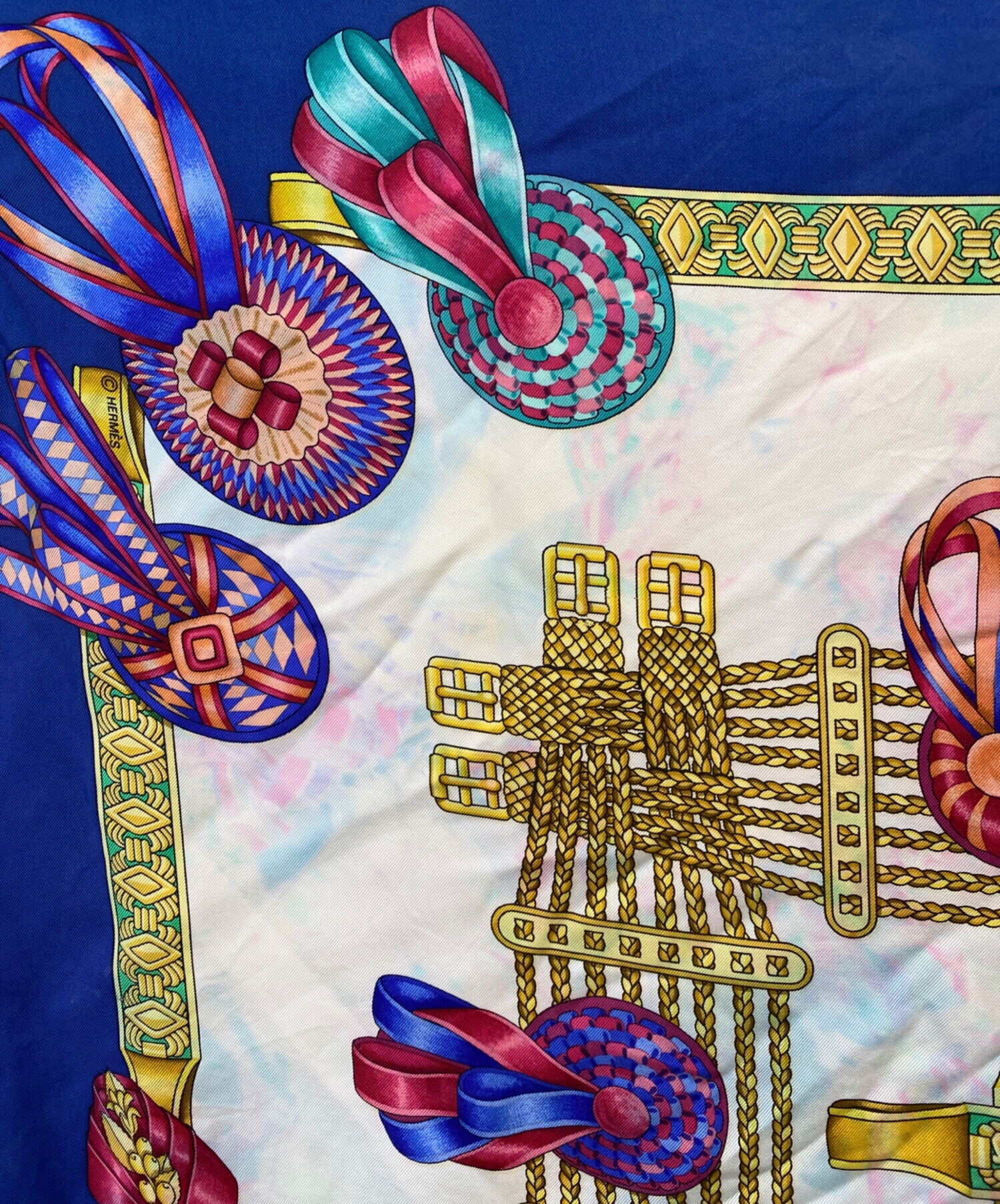 中古・古着通販】HERMES (エルメス) シルクスカーフ マルチカラー