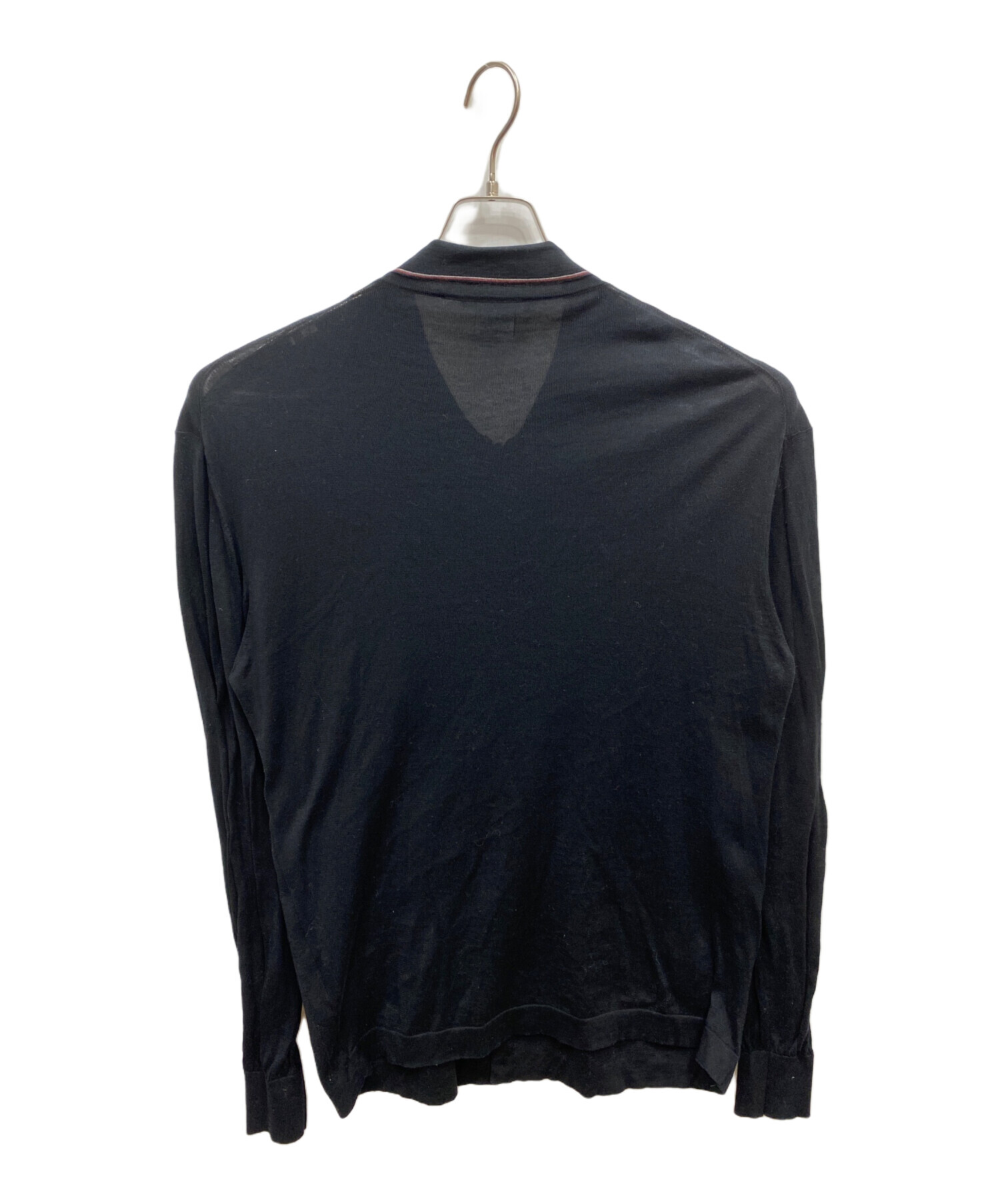 中古・古着通販】GUCCI (グッチ) ニットシャツ ブラック サイズ:M 