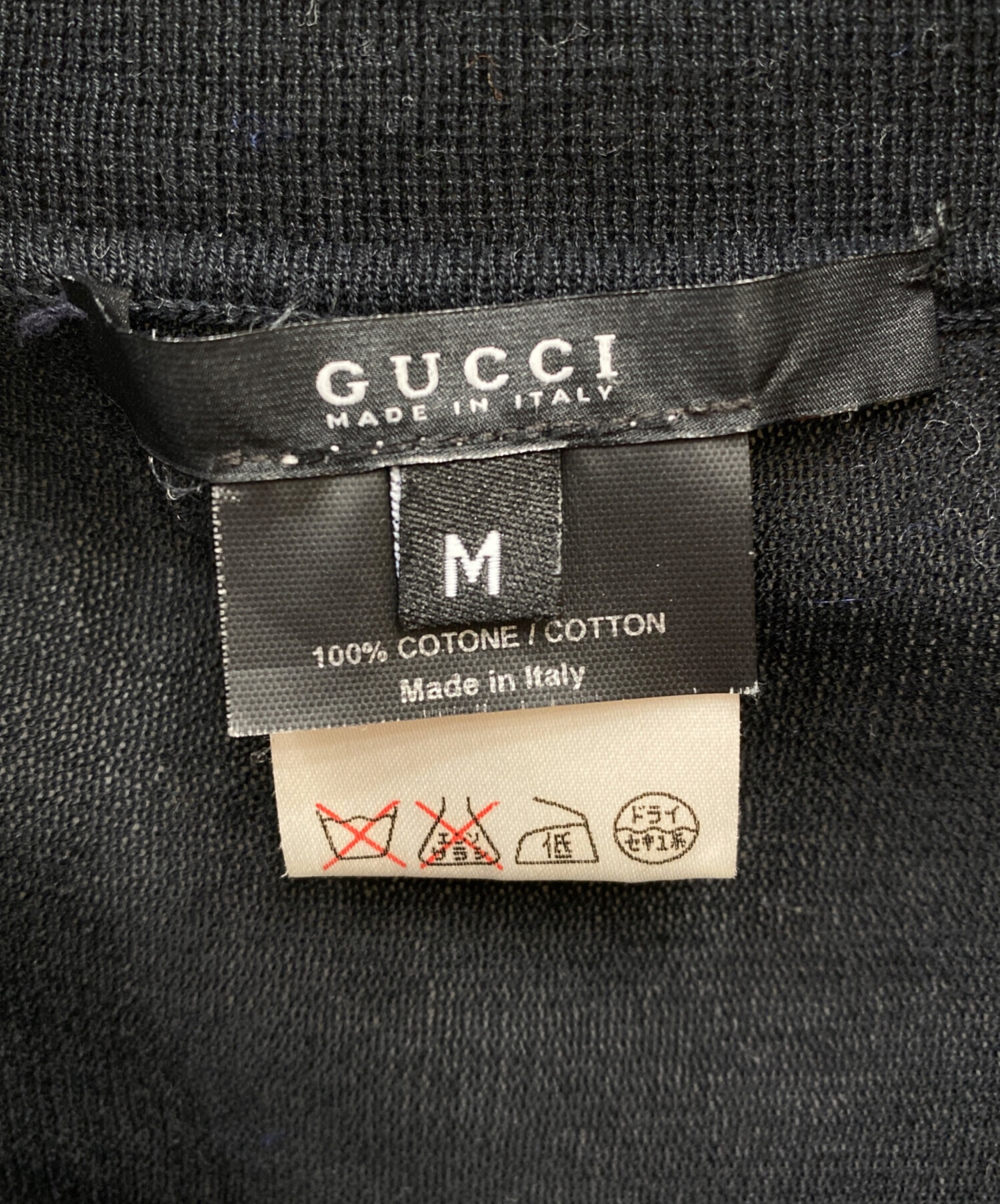 中古・古着通販】GUCCI (グッチ) ニットシャツ ブラック サイズ:M