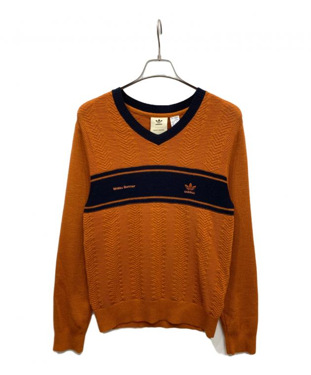 wales bonner vネックニット 中古・古着通販】adidas (アディダス) WALES BONNER (ウェールズボナー