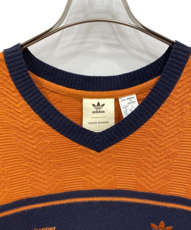 wales bonner vネックニット 中古・古着通販】adidas (アディダス) WALES BONNER (ウェールズボナー