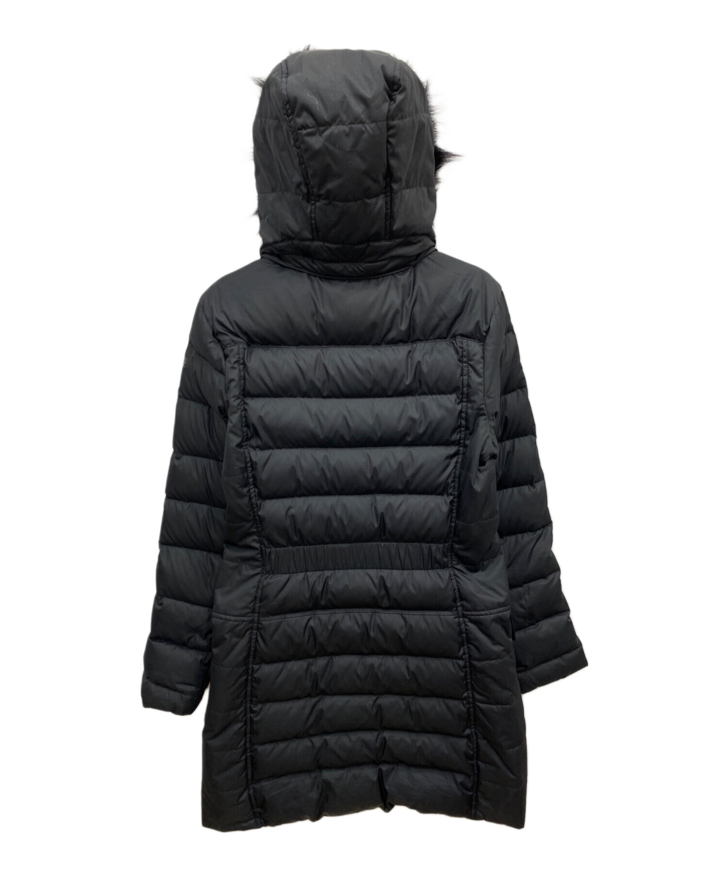 中古・古着通販】NIKE (ナイキ) ファー付ダウンコート ブラック サイズ 