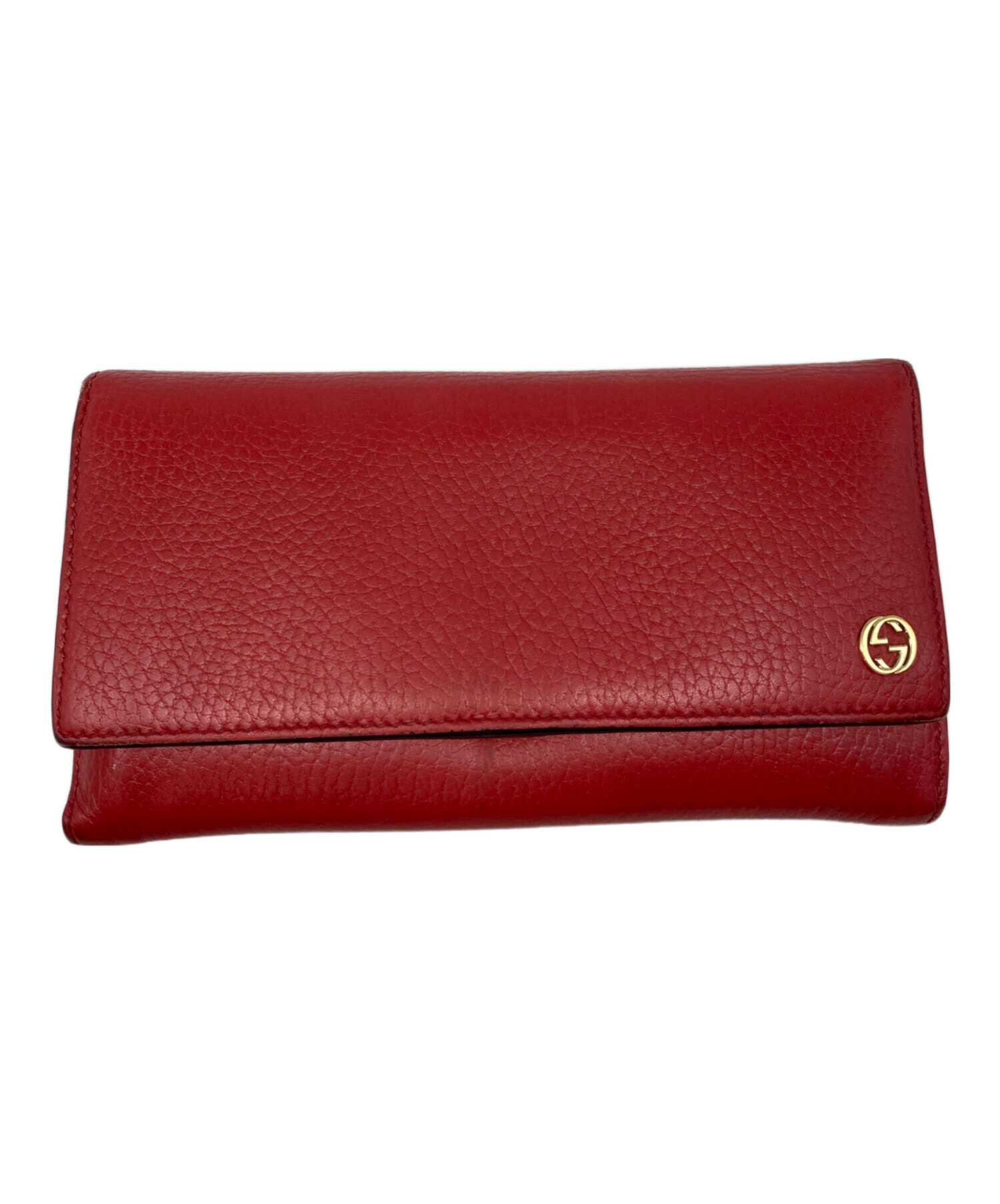 中古・古着通販】GUCCI (グッチ) 長財布 レッド｜ブランド・古着通販