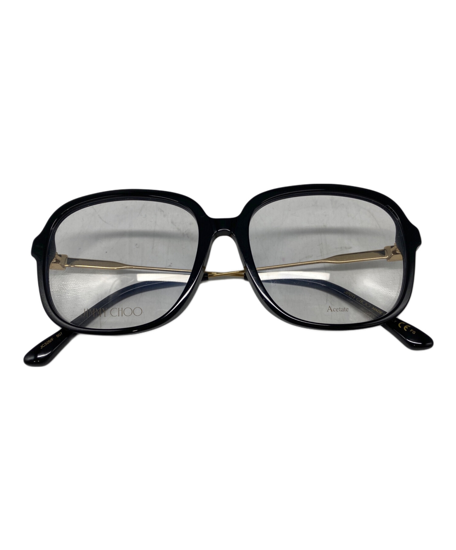 中古・古着通販】JIMMY CHOO (ジミーチュウ) サングラス ブラック