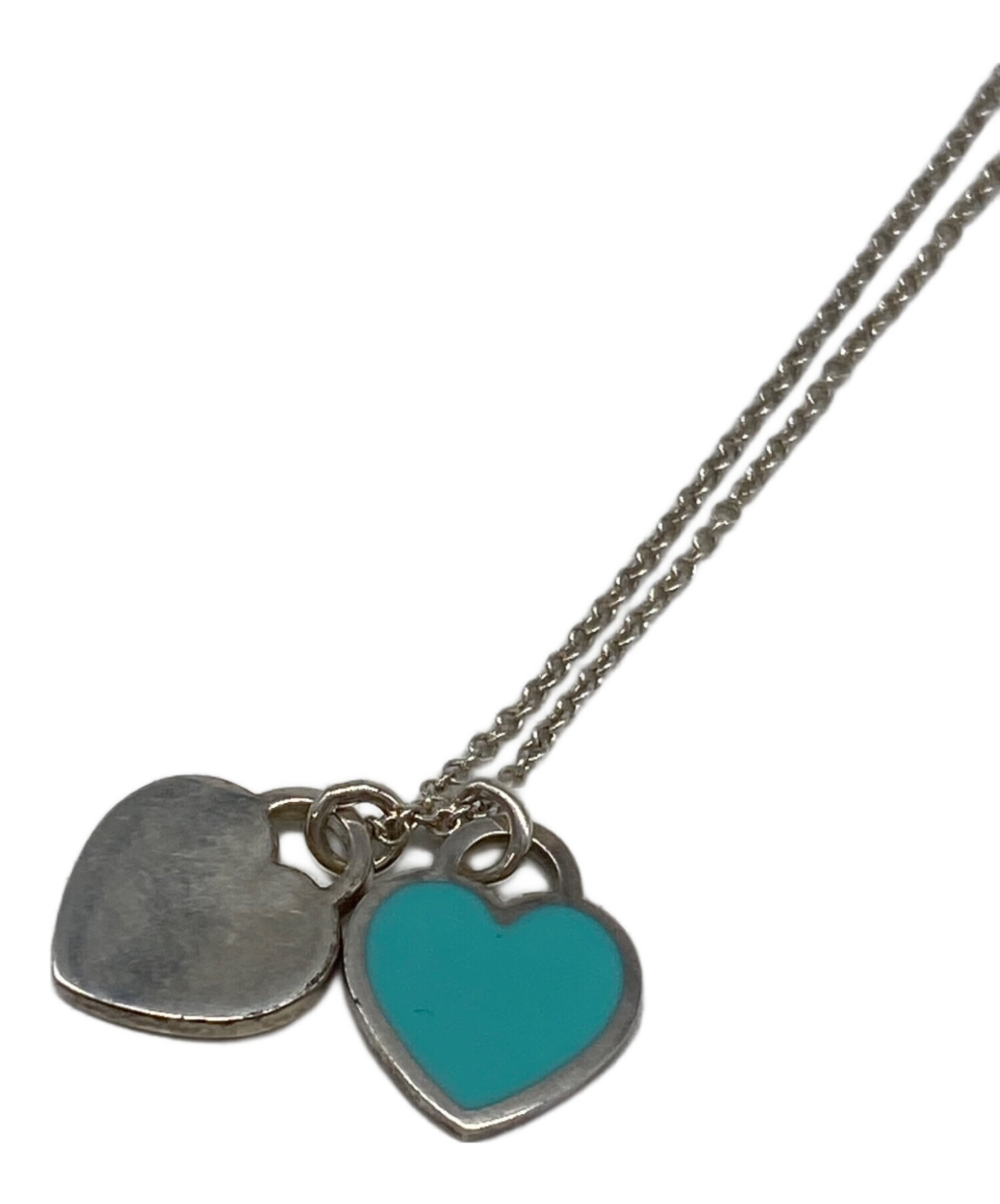 中古・古着通販】TIFFANY & Co. (ティファニー) ブルー ダブル ハート 