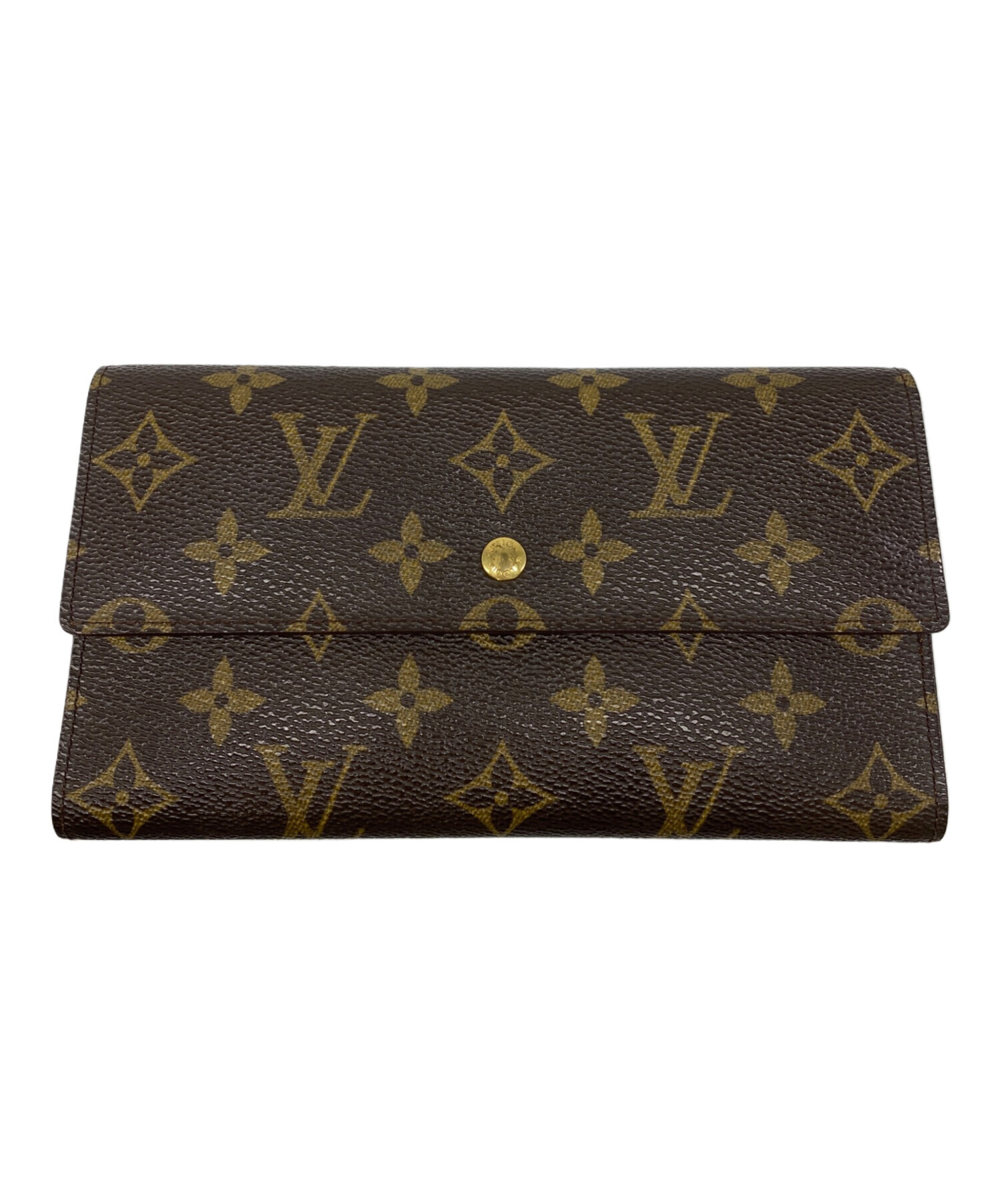 中古・古着通販】LOUIS VUITTON (ルイ ヴィトン) 3つ折り財布 ブラウン 