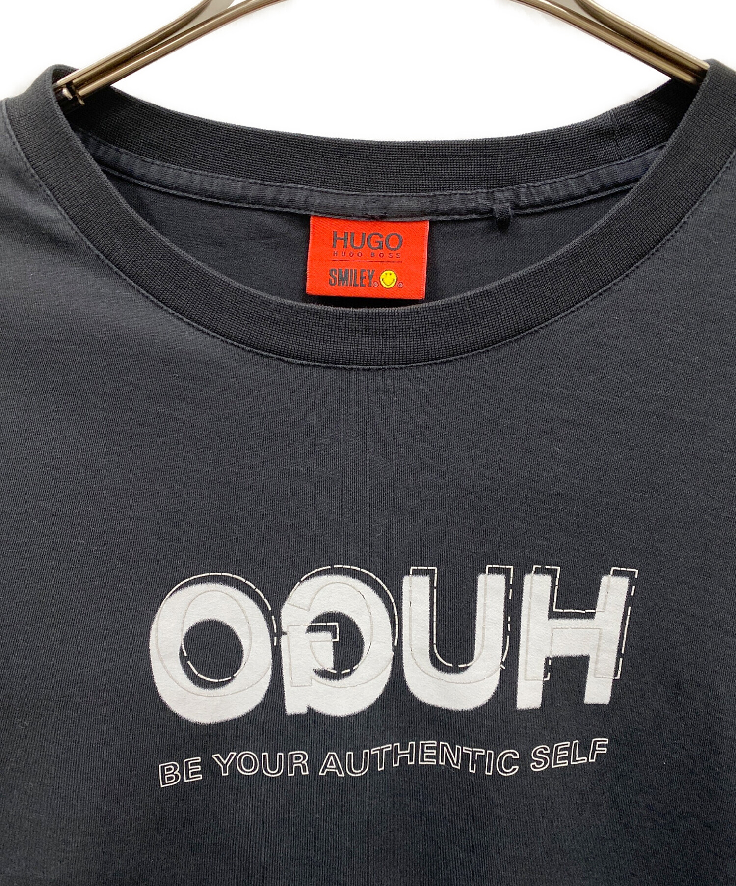 中古・古着通販】HUGO BOSS (ヒューゴ ボス) 長袖カットソー ブラック 