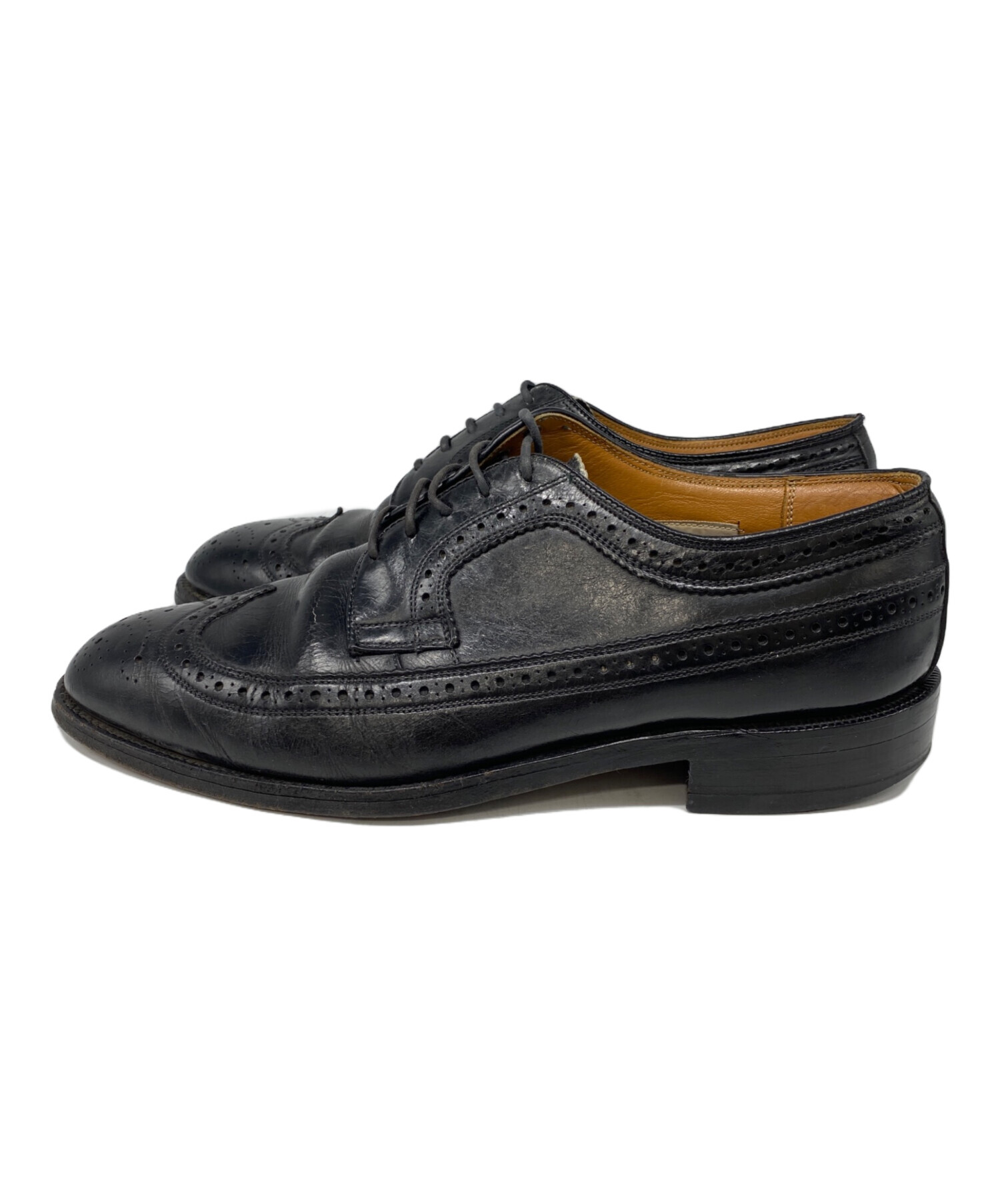 【未使用】リーガル　J292 ウイングチップ　ブラック　24.5 ハーフラバー付 未使用】リーガル J292 ウイングチップ ブラック 24.5 ハーフラバー付