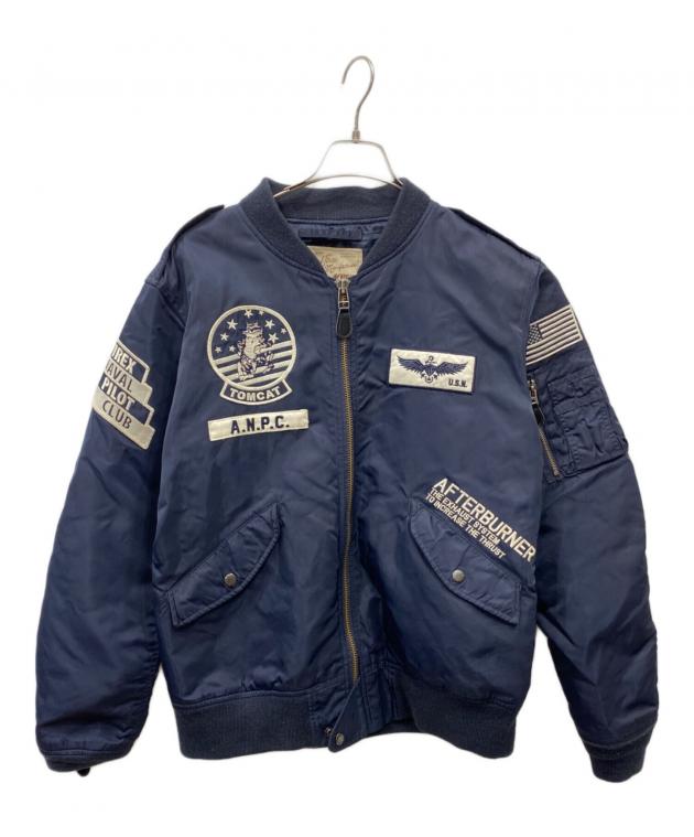 AVIREX USA ジャケット　リバーシブル　ネイビー 中古・古着通販】AVIREX (アヴィレックス) L-2Bジャケット ネイビー
