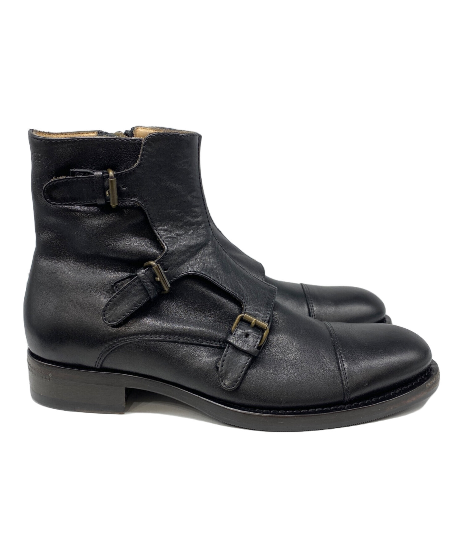 中古・古着通販】BUTTERO (ブッテロ) レザーブーツ ブラック サイズ:40