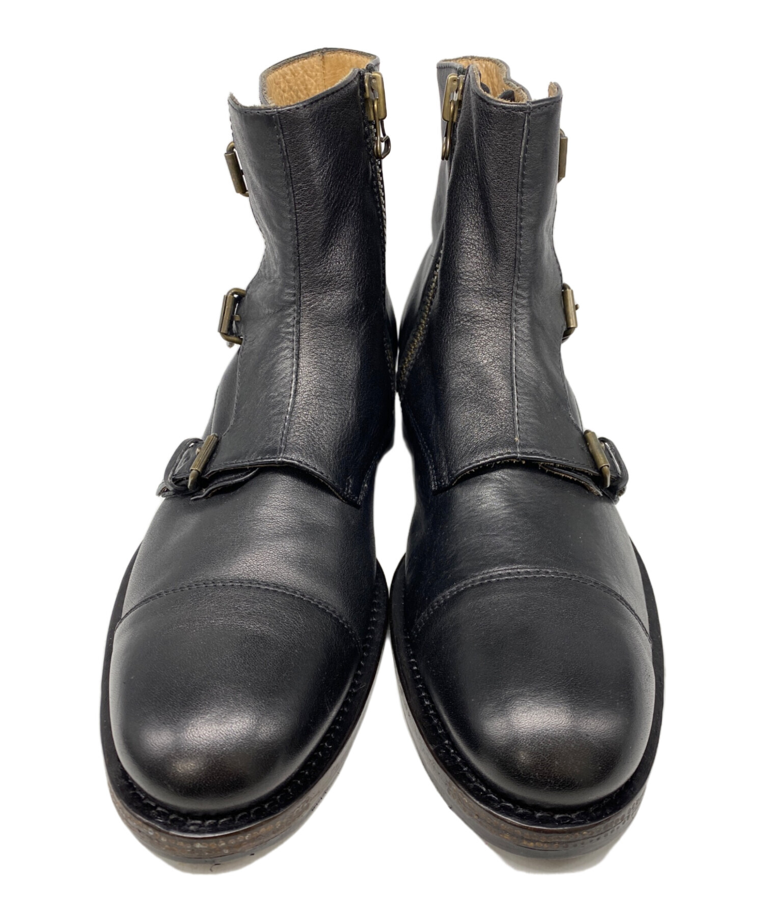 中古・古着通販】BUTTERO (ブッテロ) レザーブーツ ブラック サイズ:40