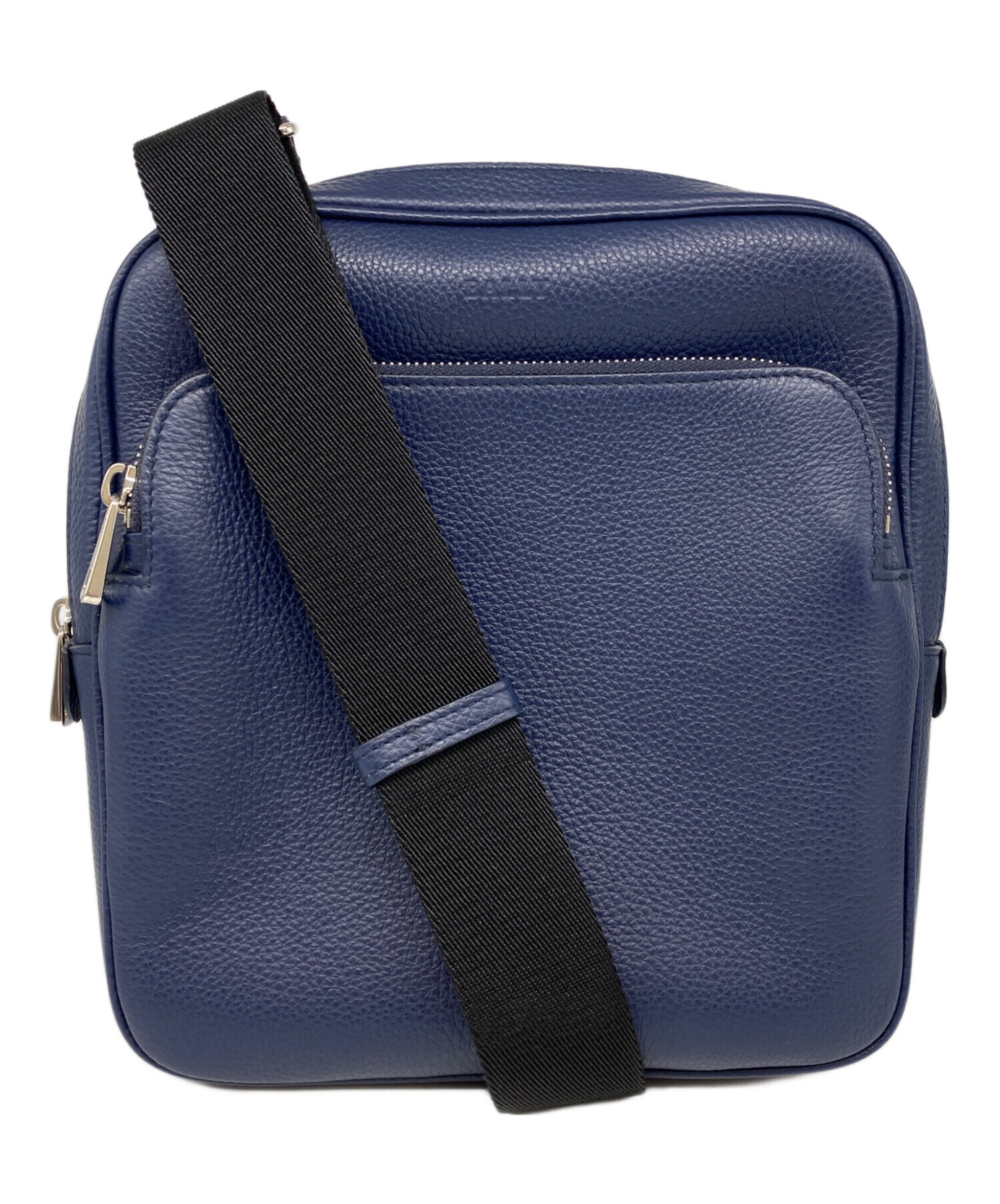 【美品】 バリー BALLY ショルダーバッグ ネイビー 袋付き カギ欠品 中古・古着通販】BALLY (バリー) ショルダーバッグ ネイビー｜ブランド