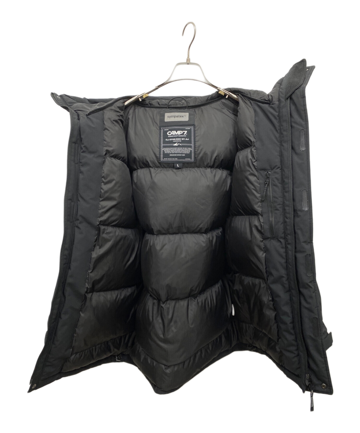 中古・古着通販】CAMP 7 (キャンプ7) SYMPATEXコンビダウン ブラック