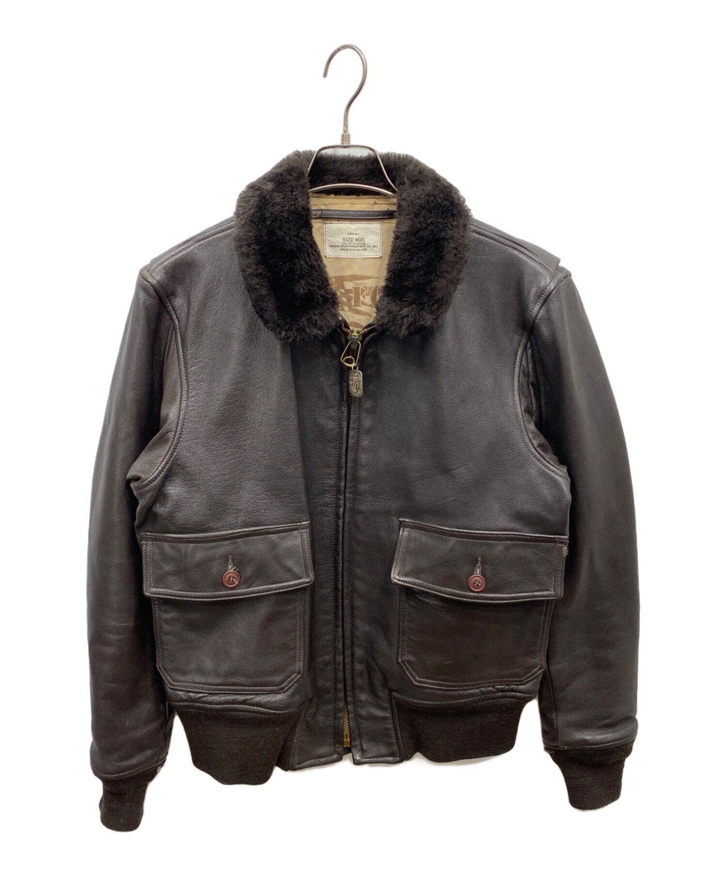 中古・古着通販】cooper (クーパー) A-2レザーフライトジャケット