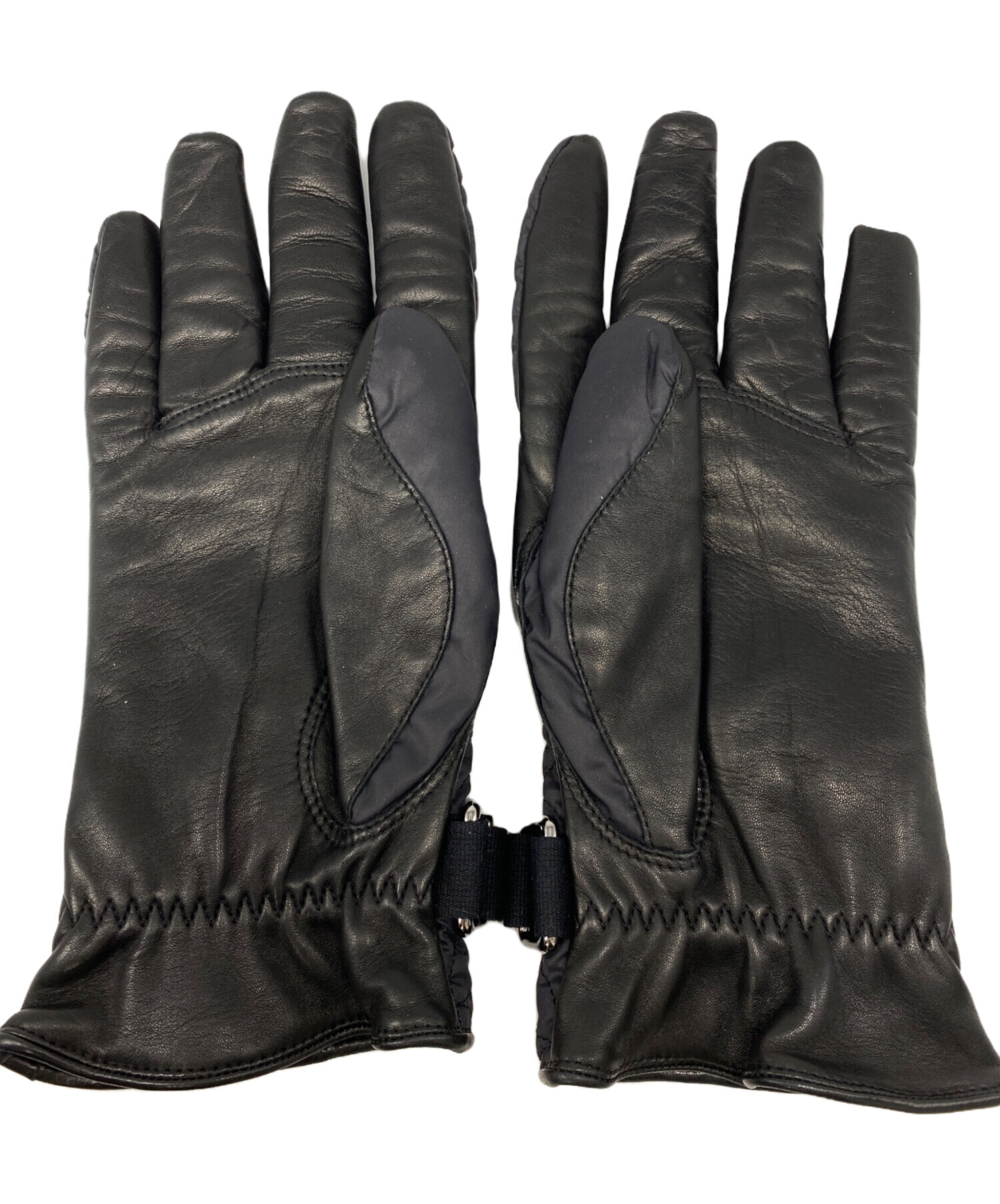 Louis Vuitton ブラック手袋 中古・古着通販】LOUIS VUITTON (ルイ ヴィトン) 異素材切替手袋