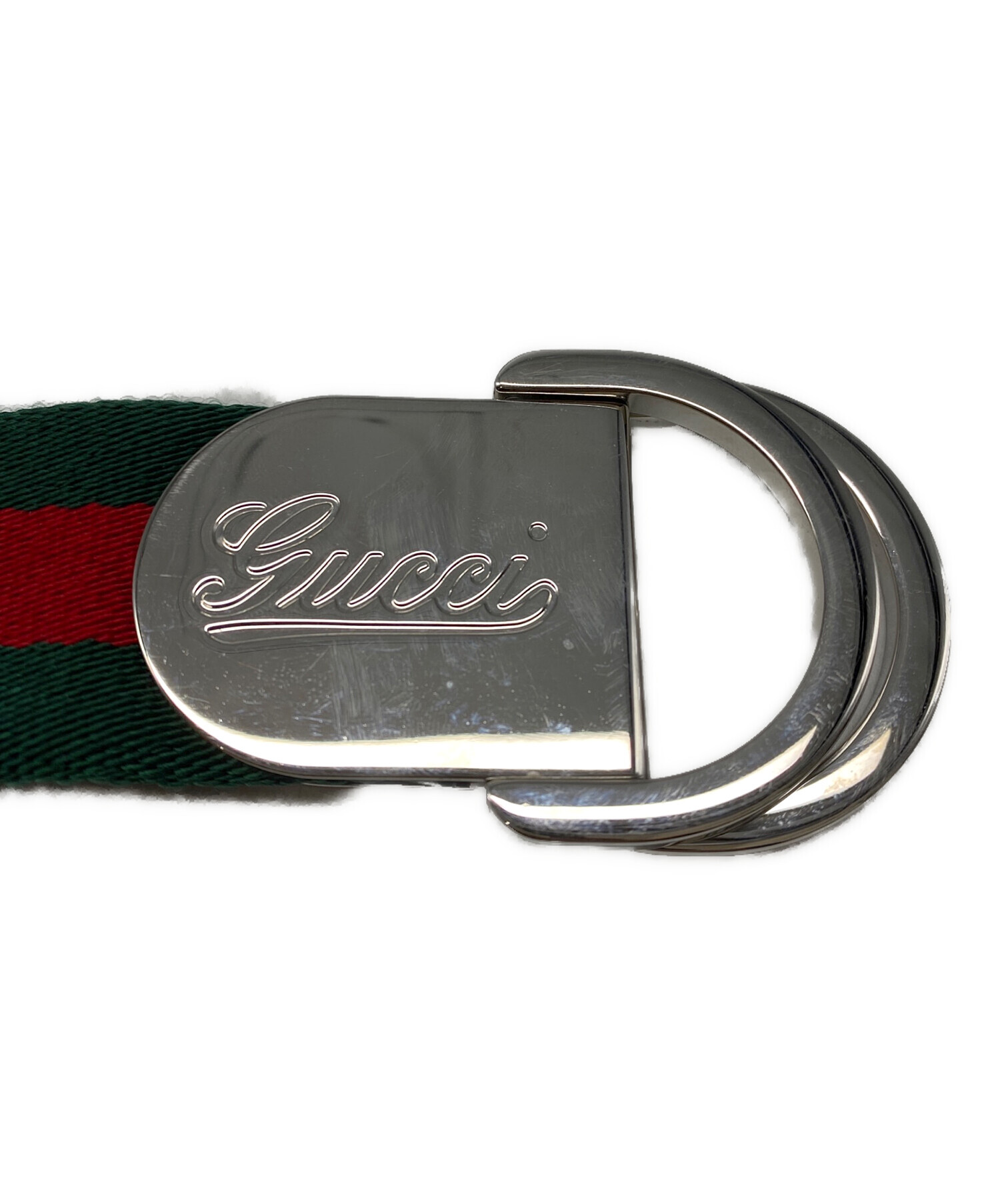 中古・古着通販】GUCCI (グッチ) シェリーラインリングベルト レッド
