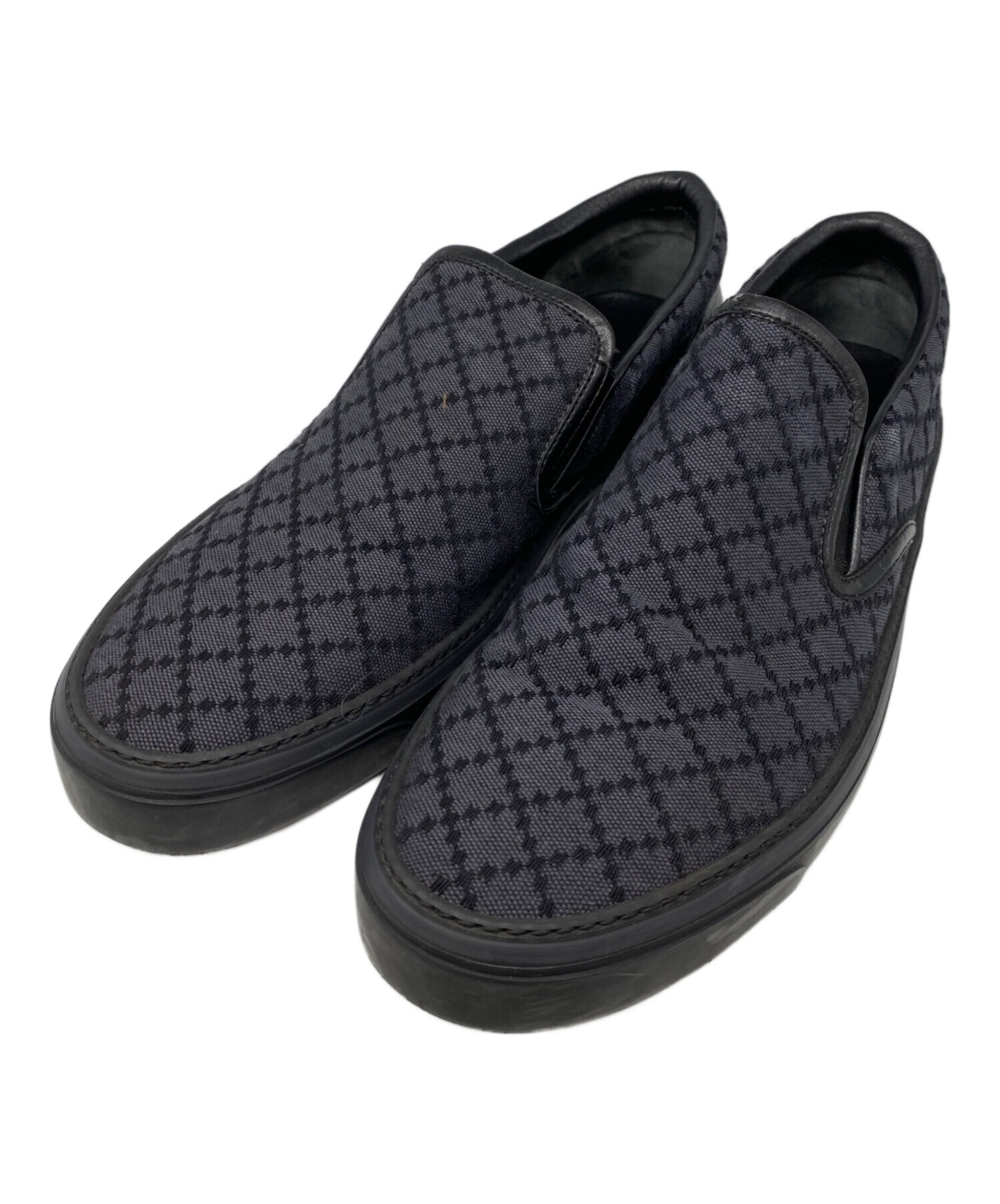 中古・古着通販】GUCCI (グッチ) スリッポン ネイビー サイズ:8 