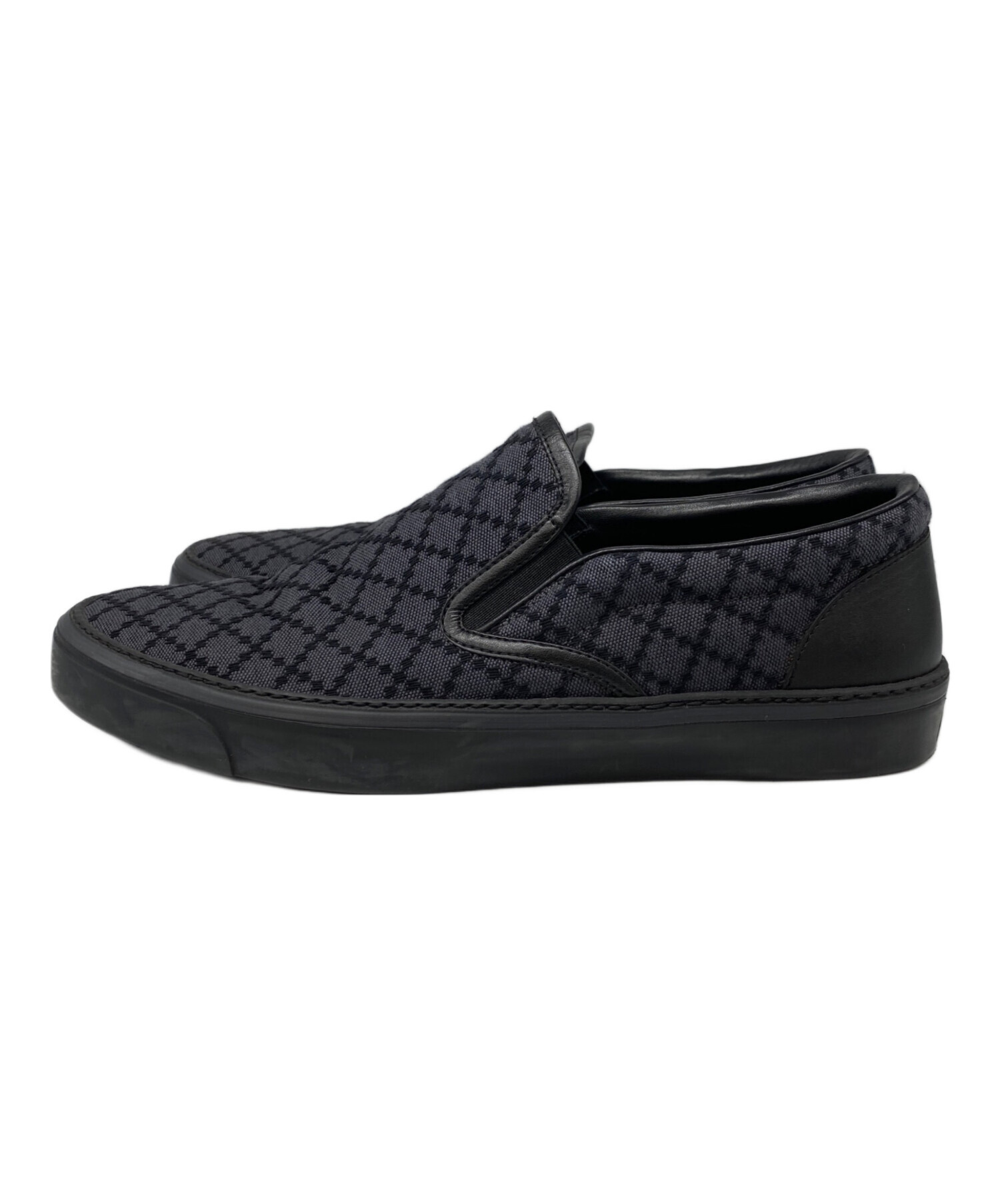 中古・古着通販】GUCCI (グッチ) スリッポン ネイビー サイズ:8 