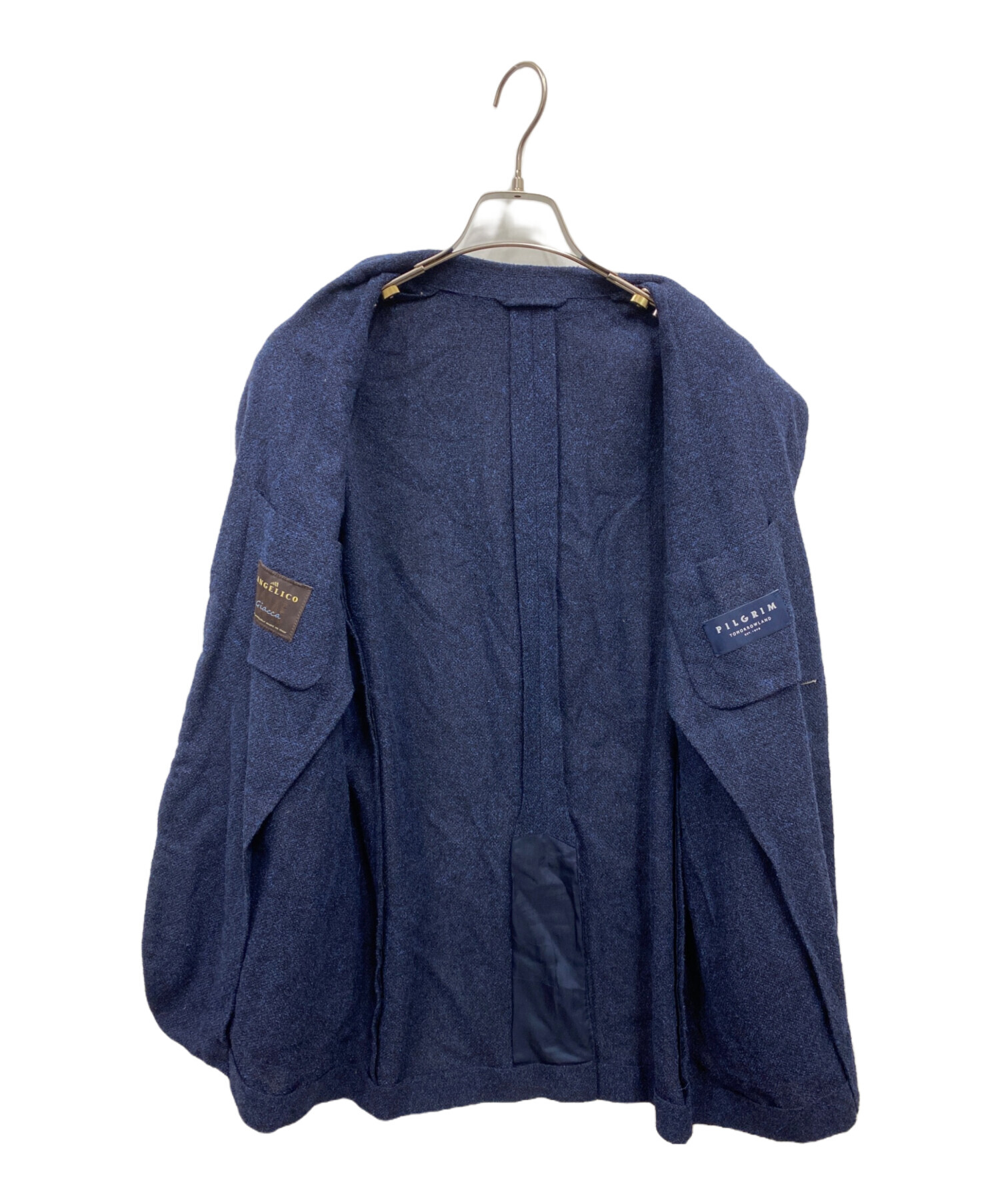 美品 トゥモローランドピルグリム ネイビー 46サイズ 2B マルラーネ別注 中古・古着通販】TOMORROW LAND PILGRIM (トゥモローランド ピルグリム