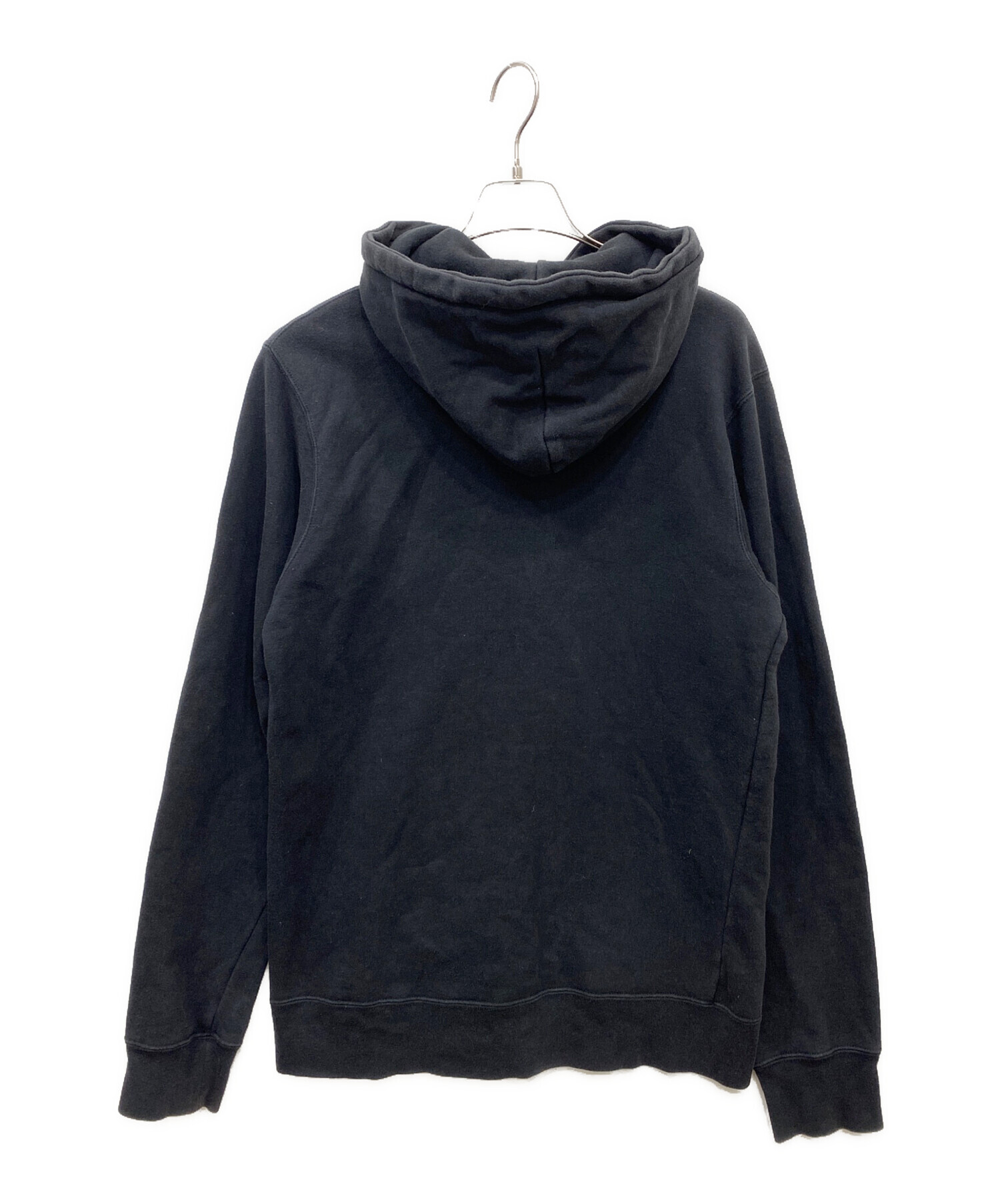 中古・古着通販】stussy (ステューシー) ロゴ刺繍パーカー ブラック