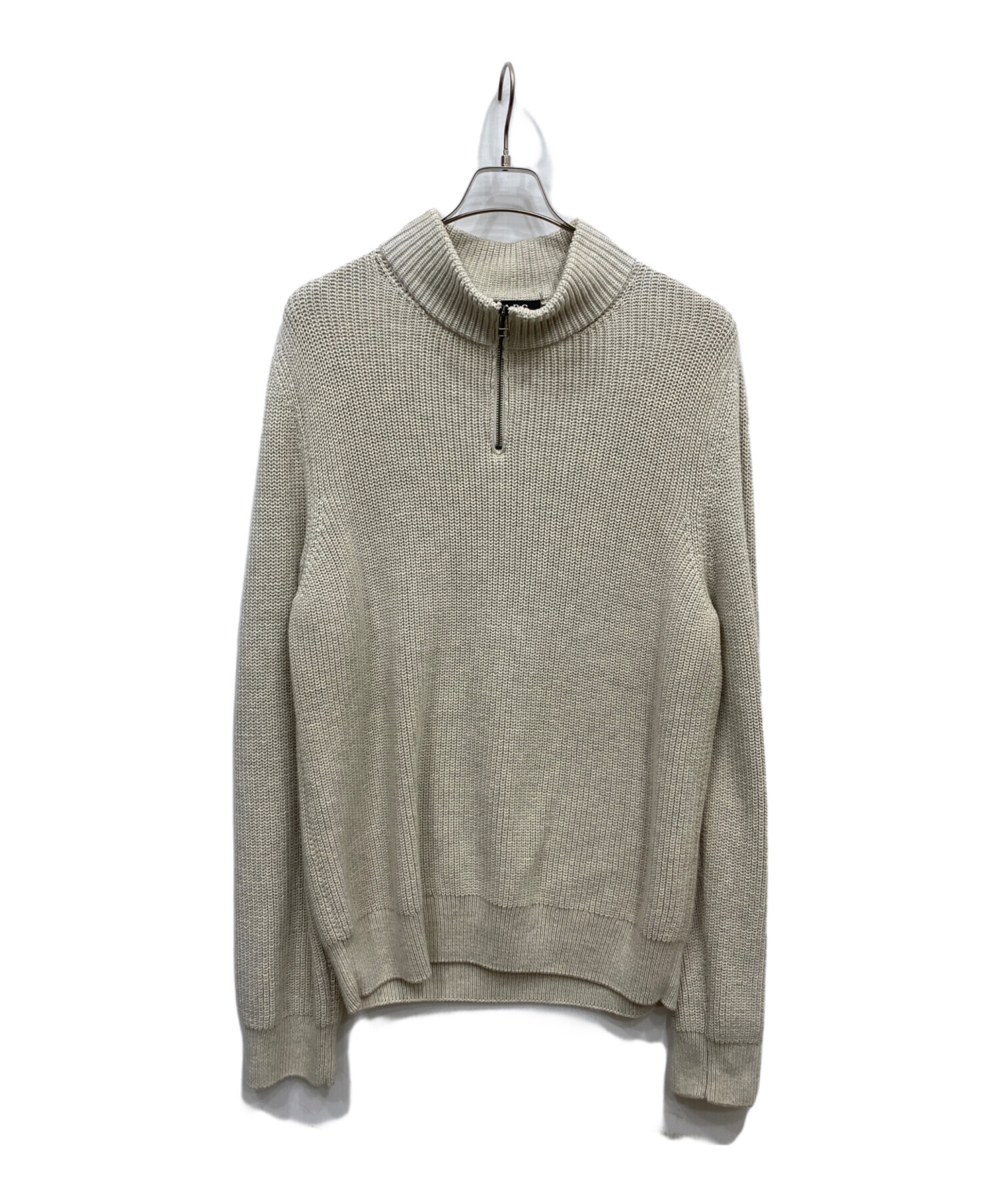 中古・古着通販】A.P.C. (アーペーセー) ジップニット ベージュ サイズ 