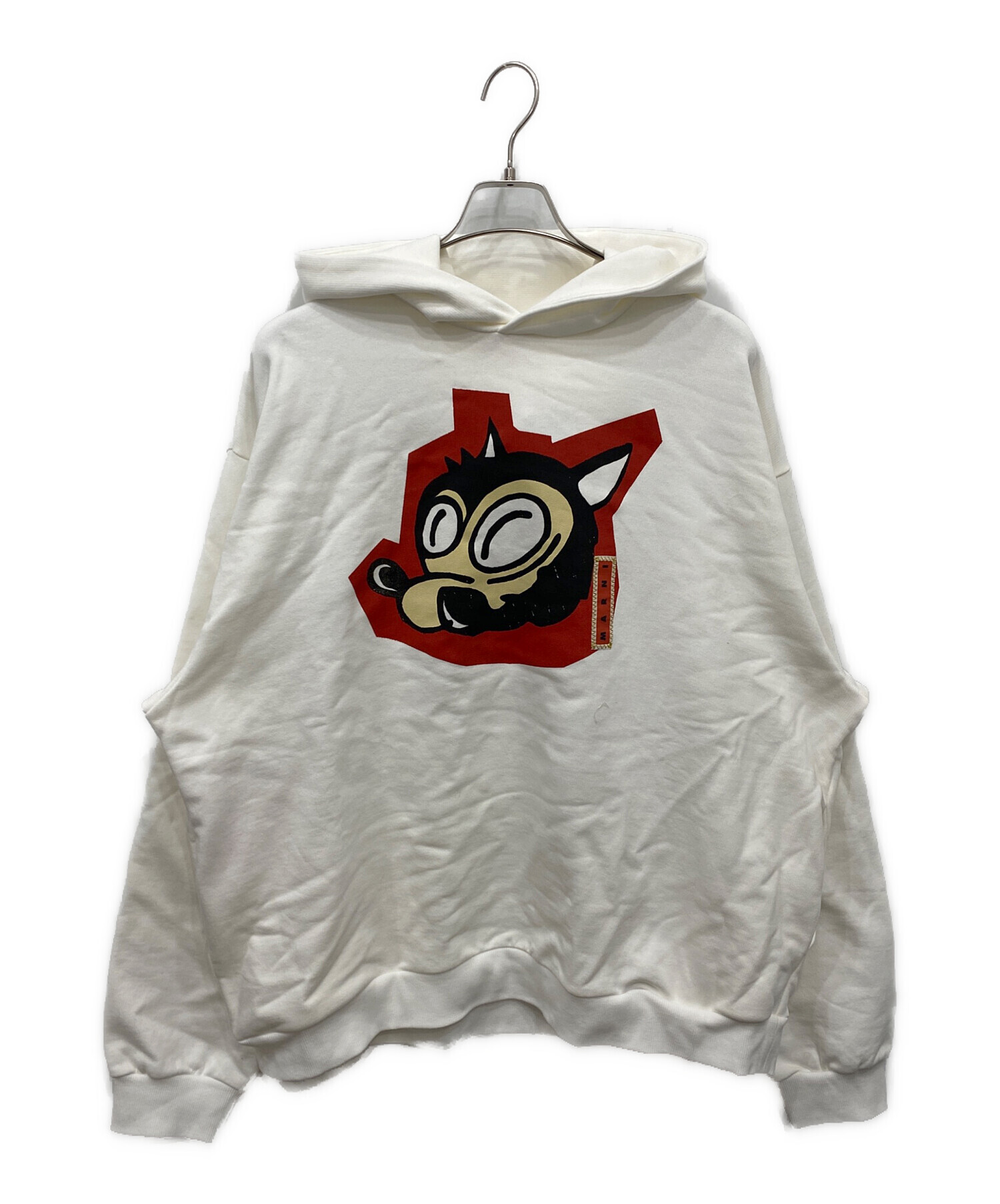 中古・古着通販】MARNI (マルニ) プルオーバーパーカー ホワイト