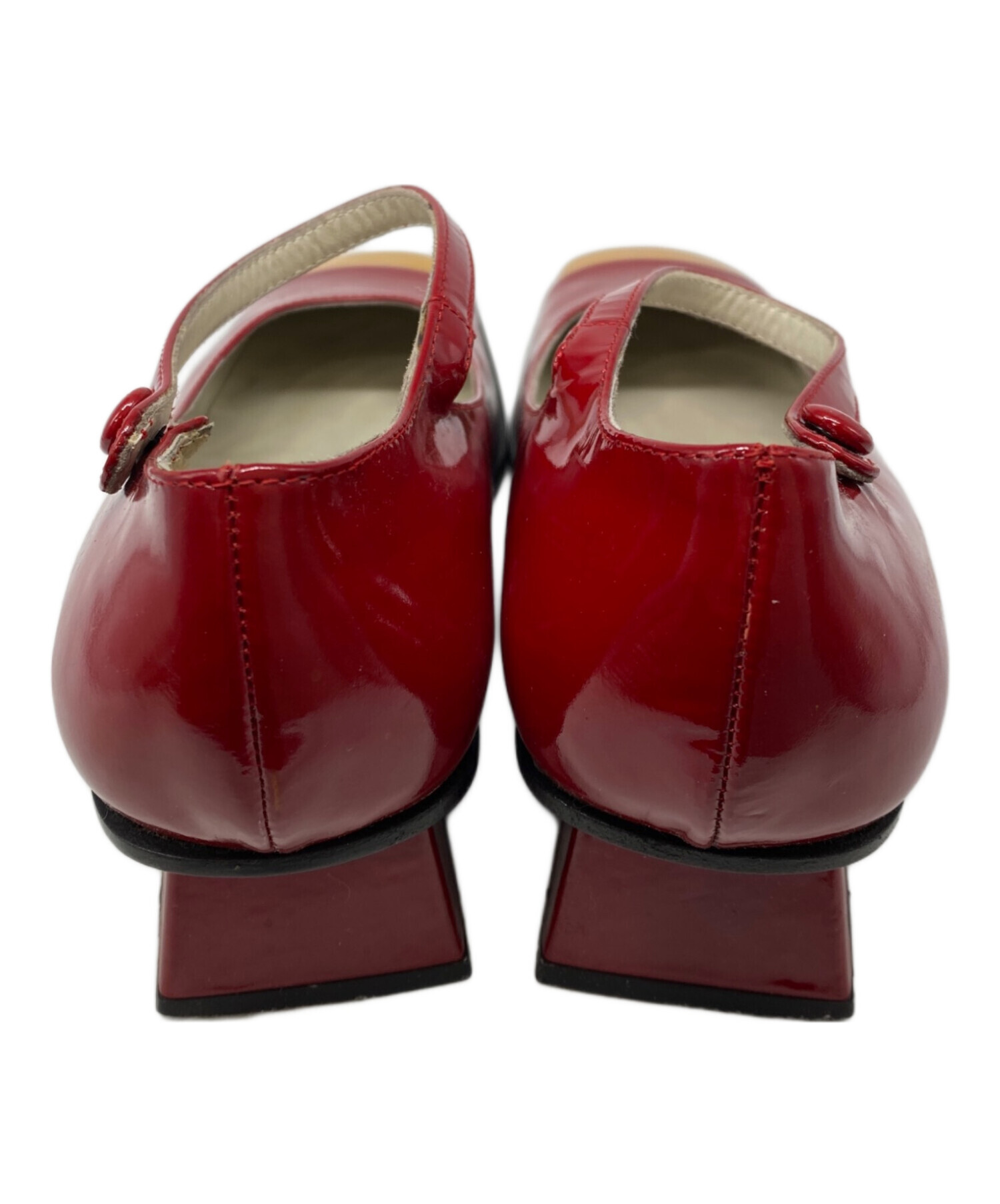 中古・古着通販】MIU MIU (ミュウミュウ) デザインパンプス レッド