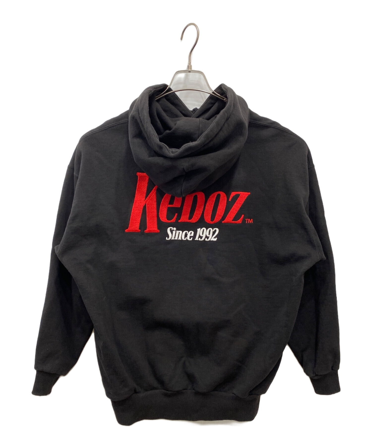 中古・古着通販】KEBOZ (ケボズ) 刺繍パーカー ブラック サイズ:SMALL