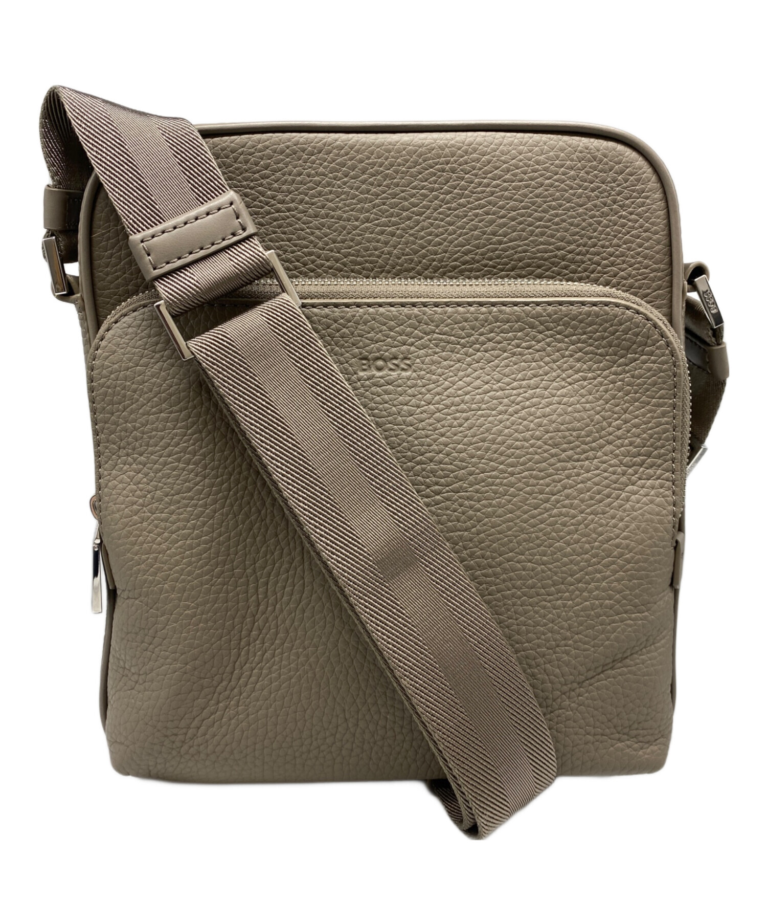 【美品】BOSS レポーターバッグ 中古・古着通販】BOSS (ボス) イタリアンレザー レポーターバッグ