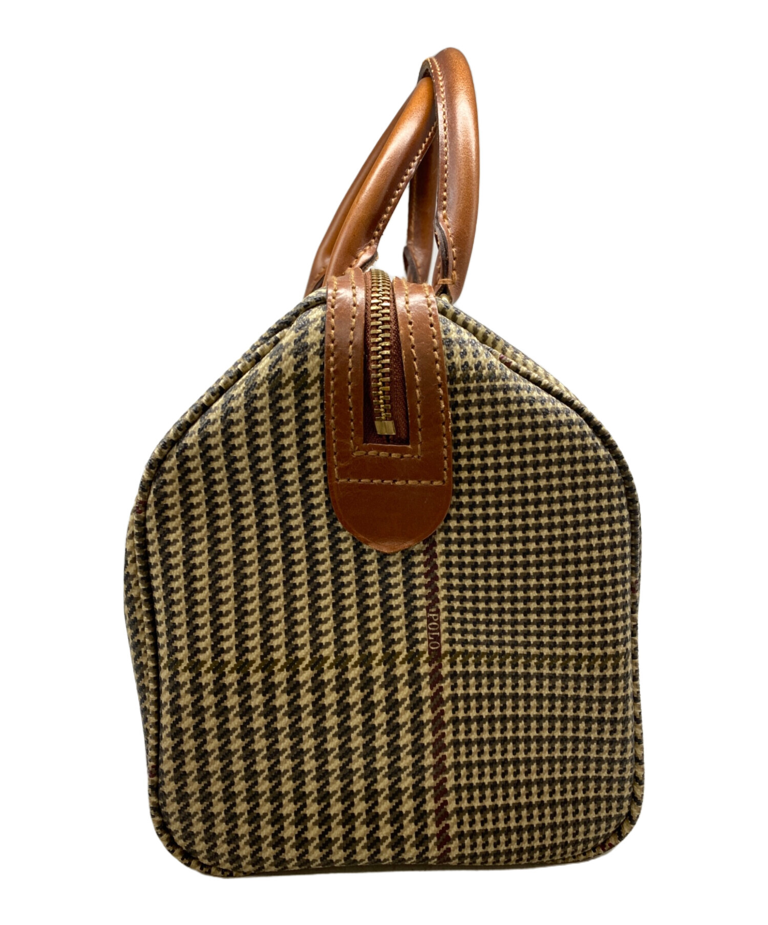 90s POLO Ralph Lauren ミニボストンバッグ　千鳥柄　ラルフ 中古・古着通販】POLO RALPH LAUREN (ポロ・ラルフローレン) 千鳥格子